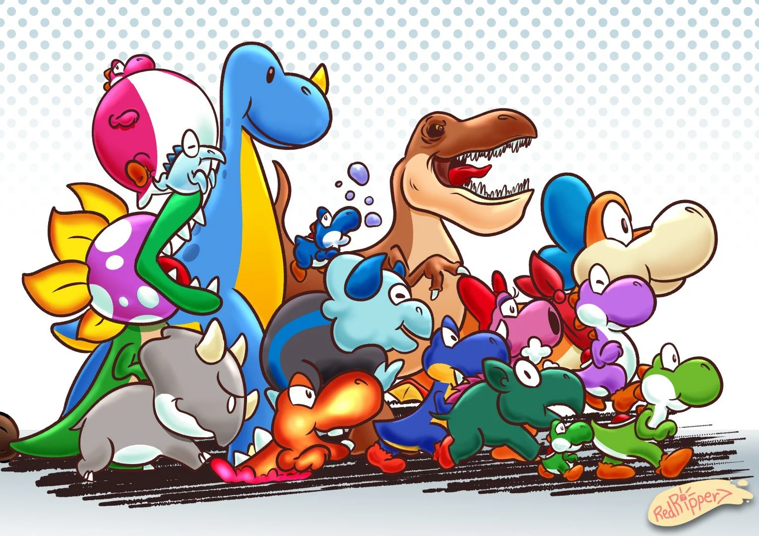 Dinos on parade!