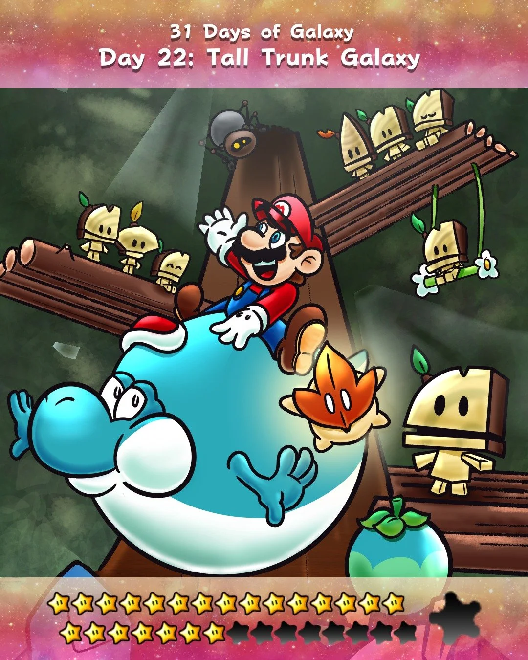 DAY 22: Tall Trunk Galaxy 
#SuperMarioGalaxyMovie #31DaysofGalaxy