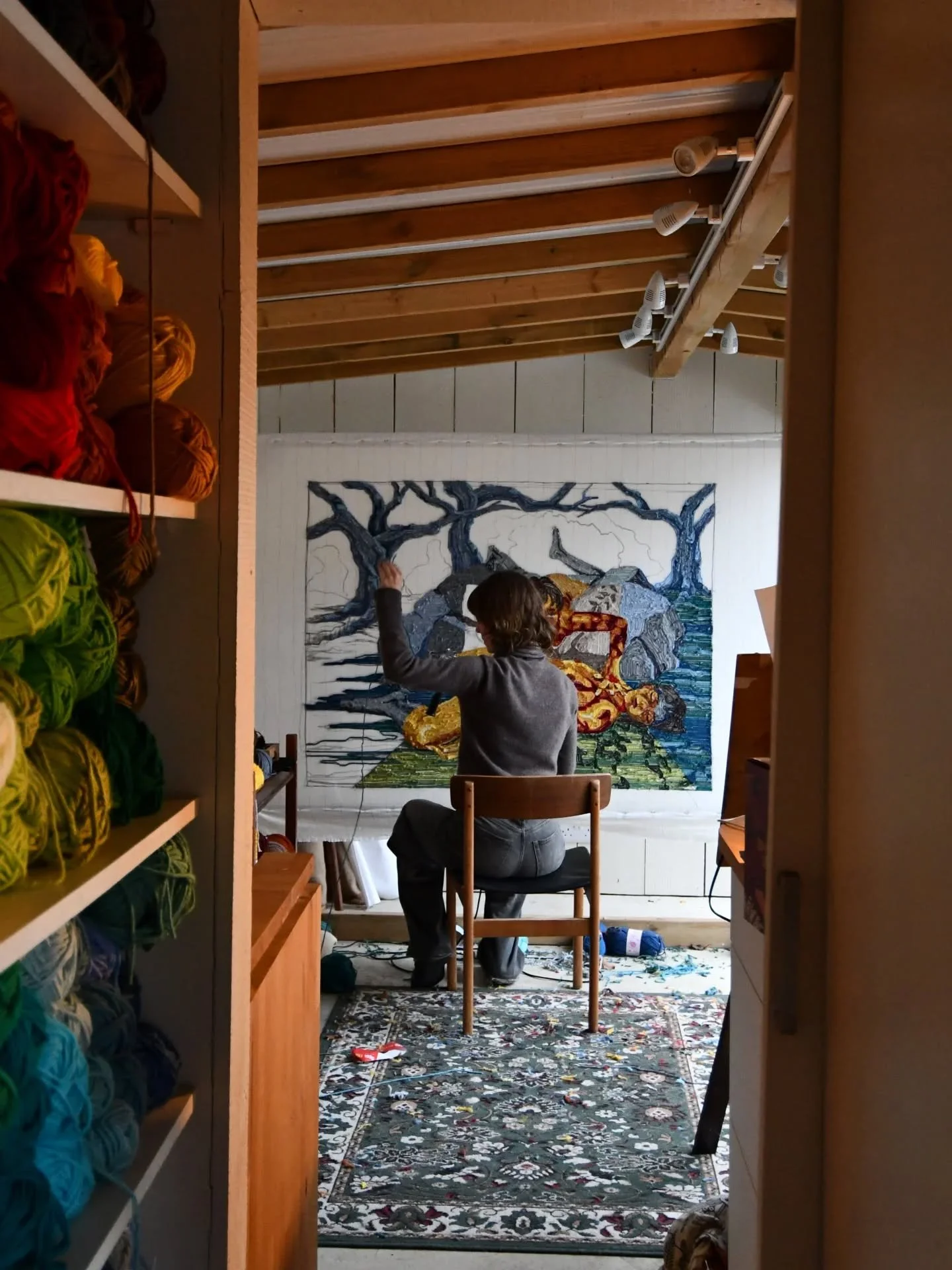 A nice shot from the studio 📸
.
 I've recently moved to a new studio in London, so I will share some pictures of my new space when it's all set up and ready.