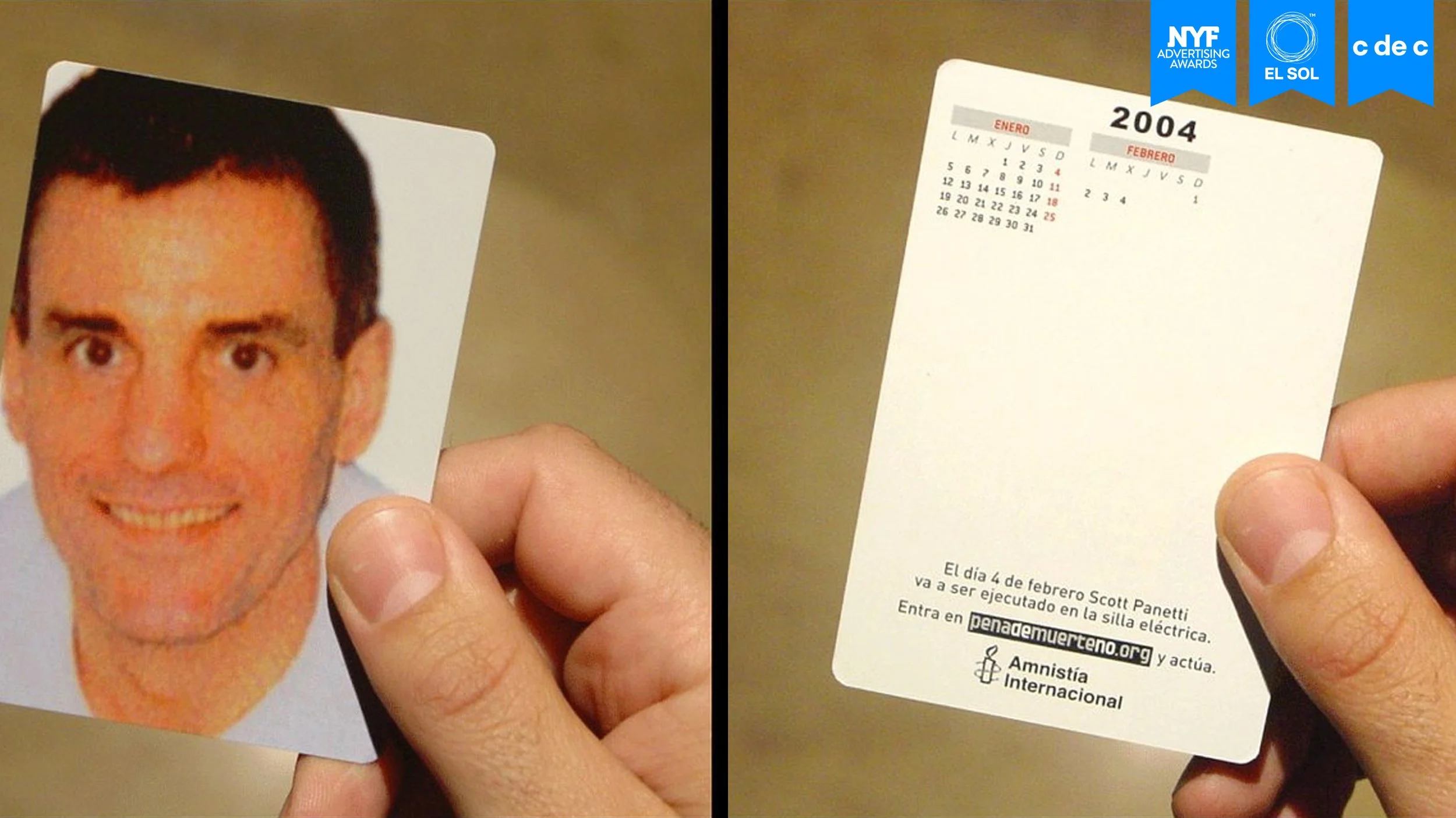 Calendario. Amnistía Internacional.