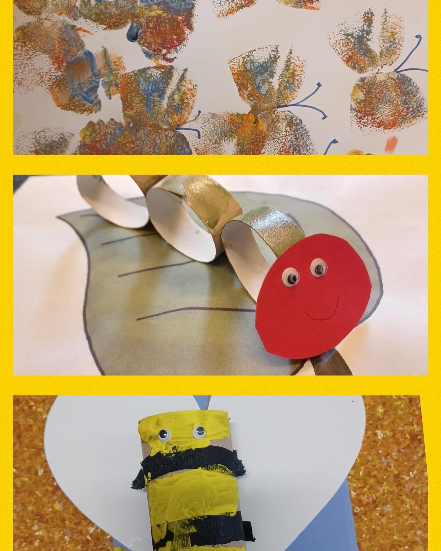 ✨Mini beasts✨ This month we have been learning about mini beasts and exploring nature! Some wonderful artwork by our children 🐛🐝🦋 #montessoriapproach #bletchleymontessori