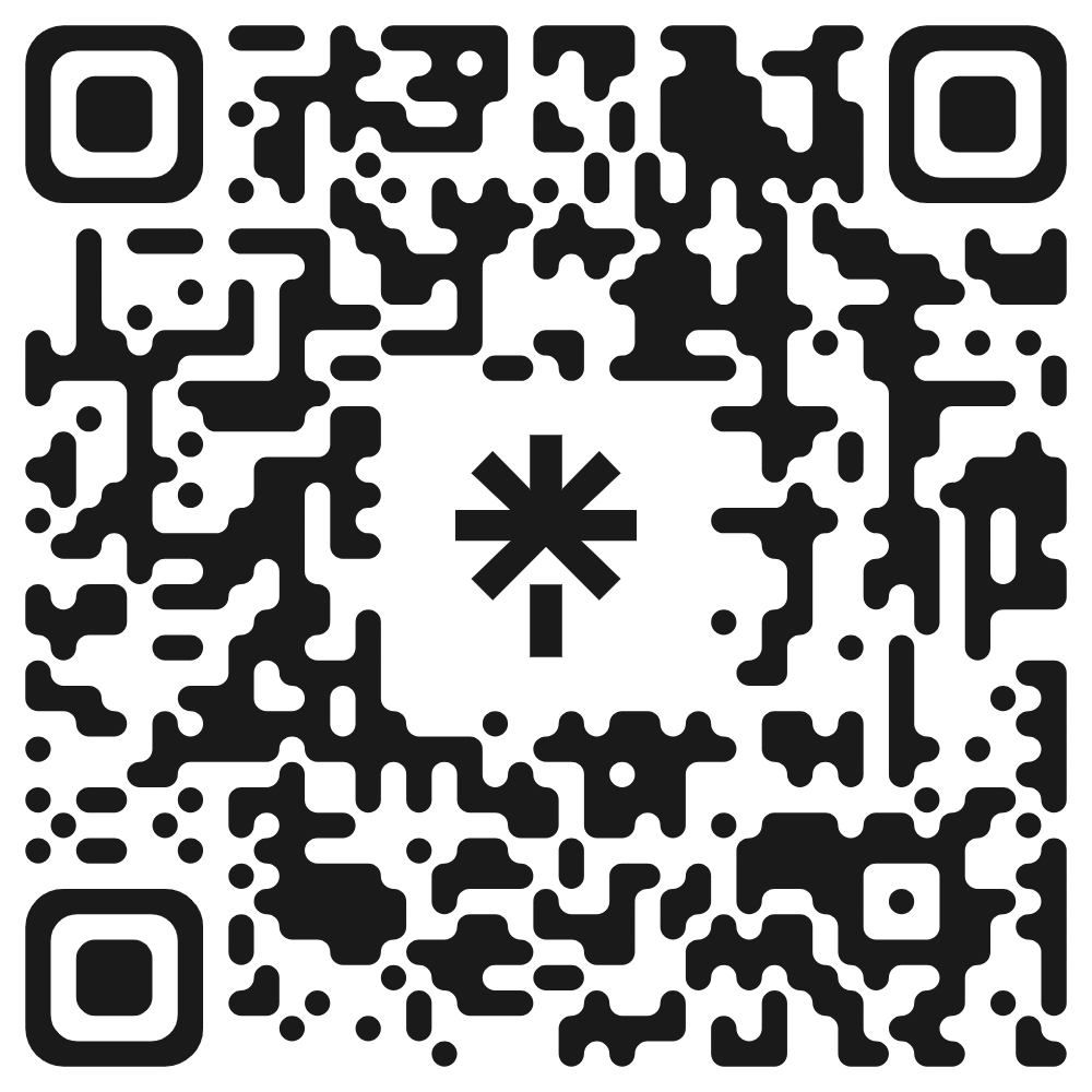 A QR code to Sammi Ford's Linktree showing links to her social media, YouTube videos, and all ways to get in contact with her.