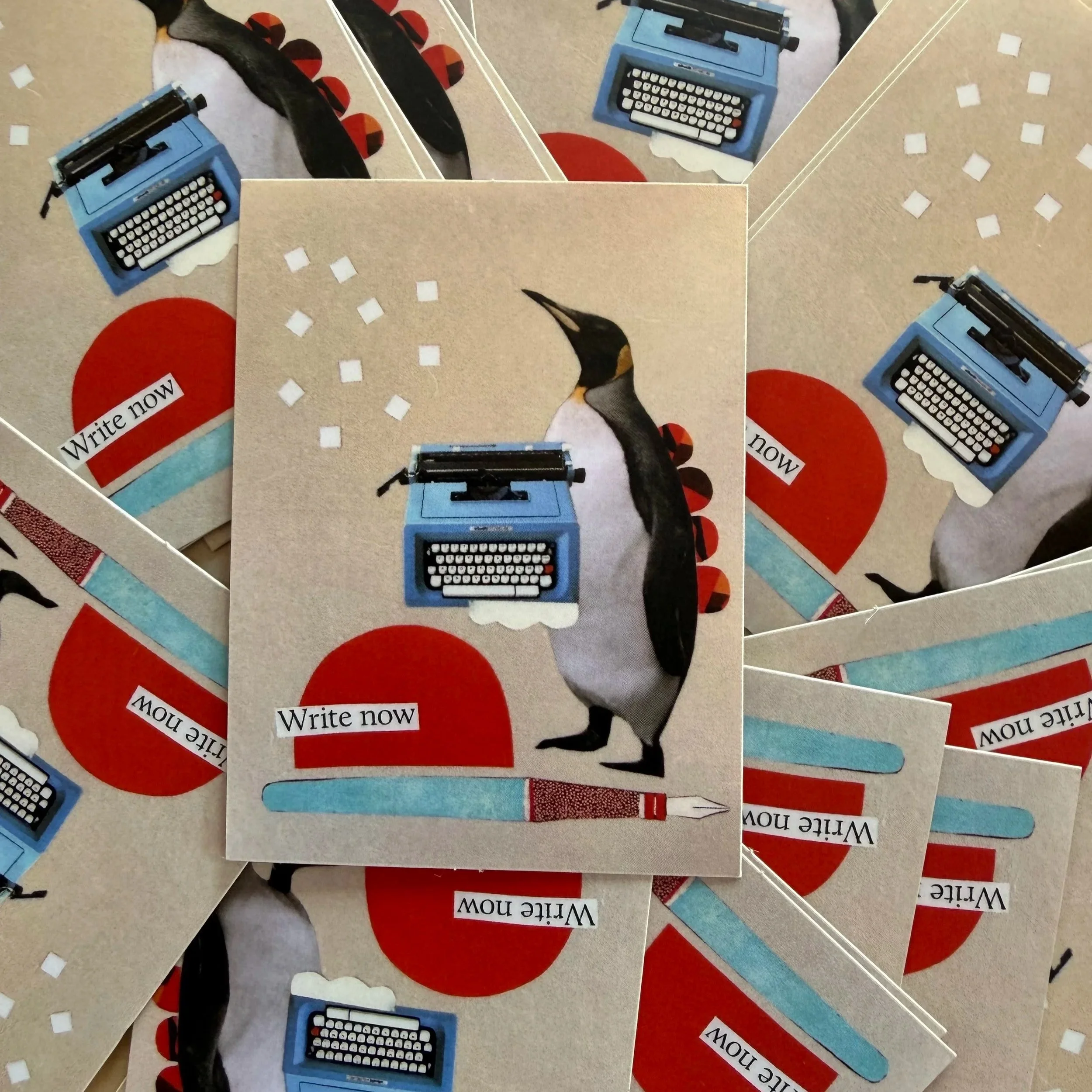 “Write Now” sticker