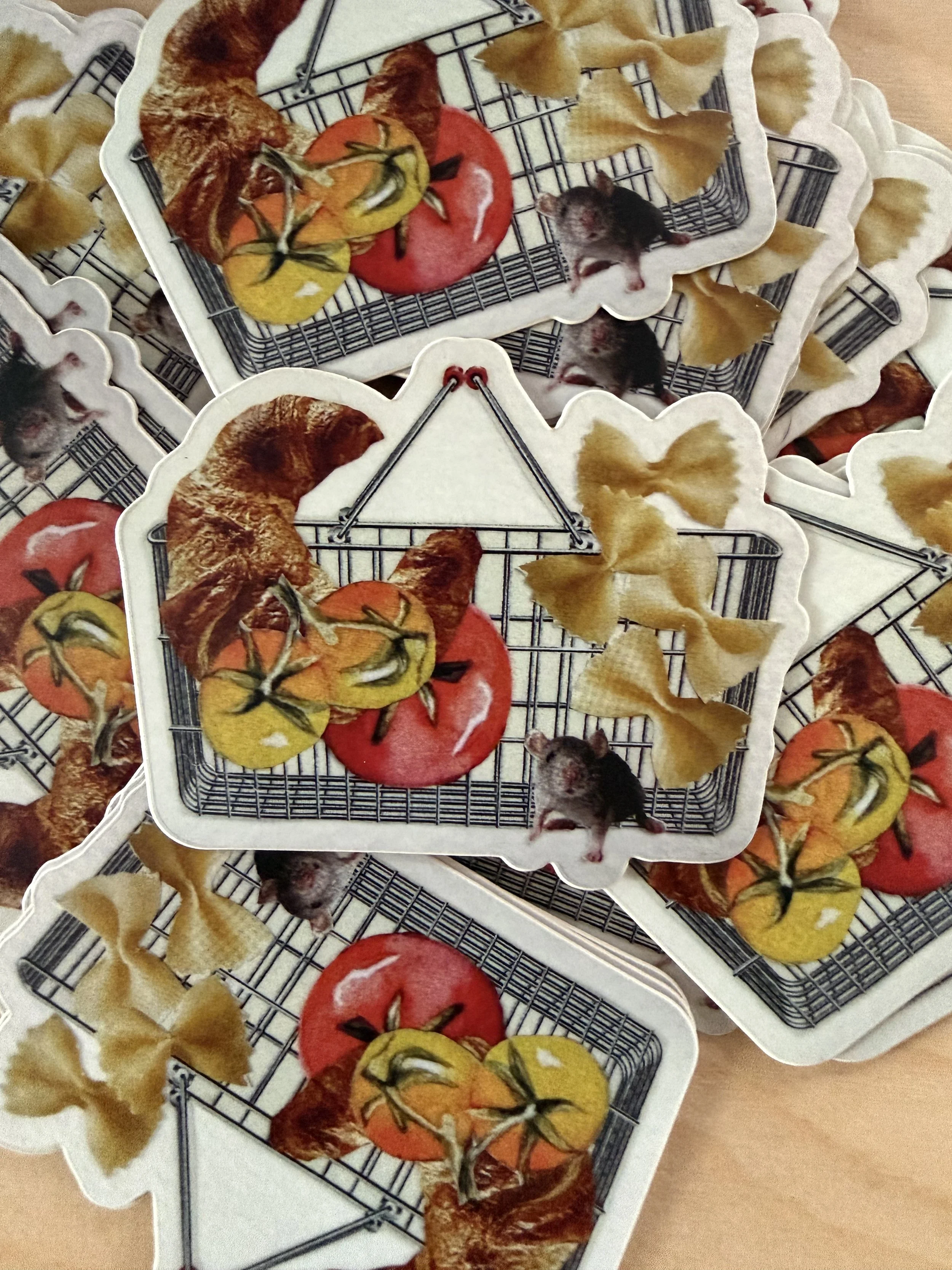 “Grocery Mouse” sticker