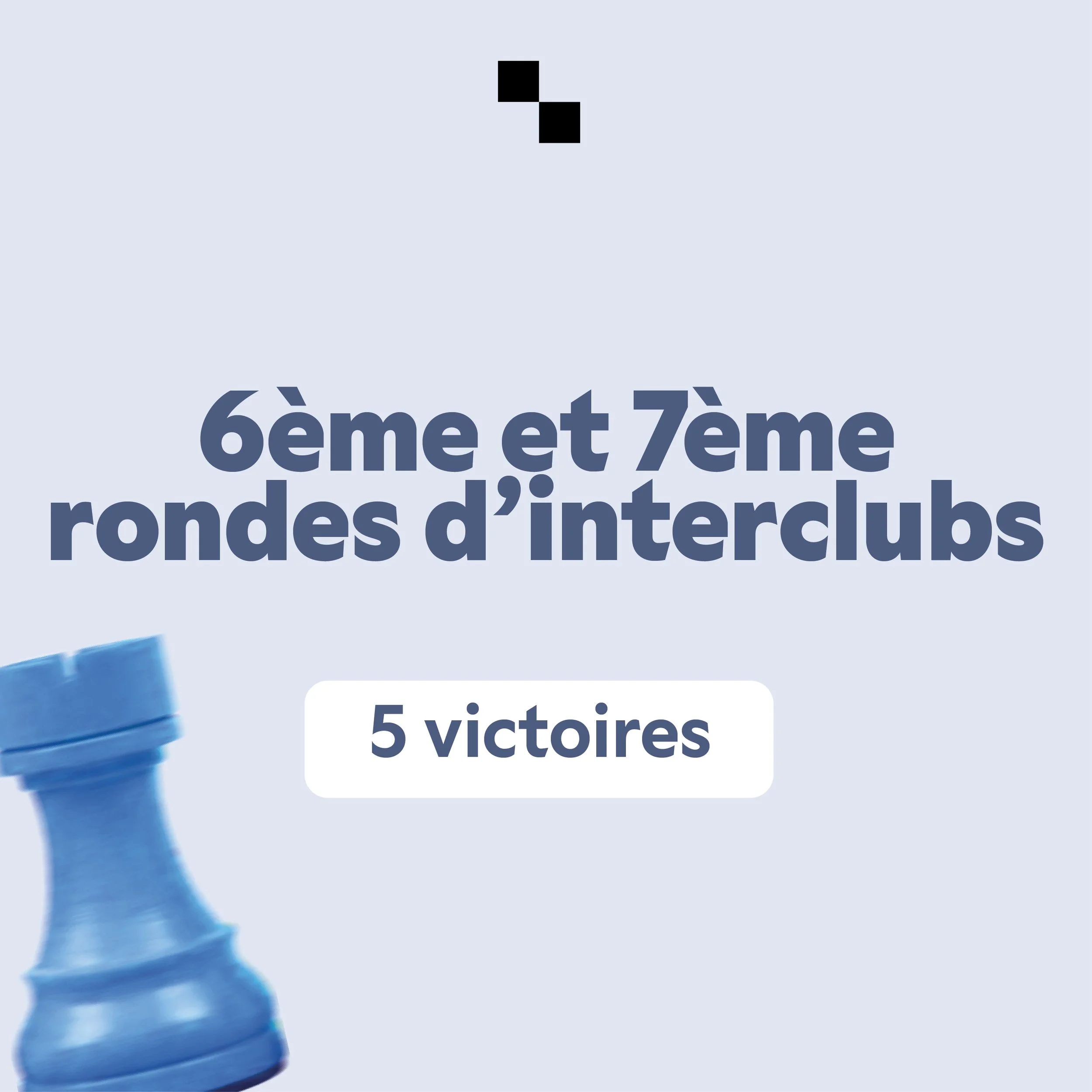 Interclubs du 15/03 : carton plein avec 5 victoires !