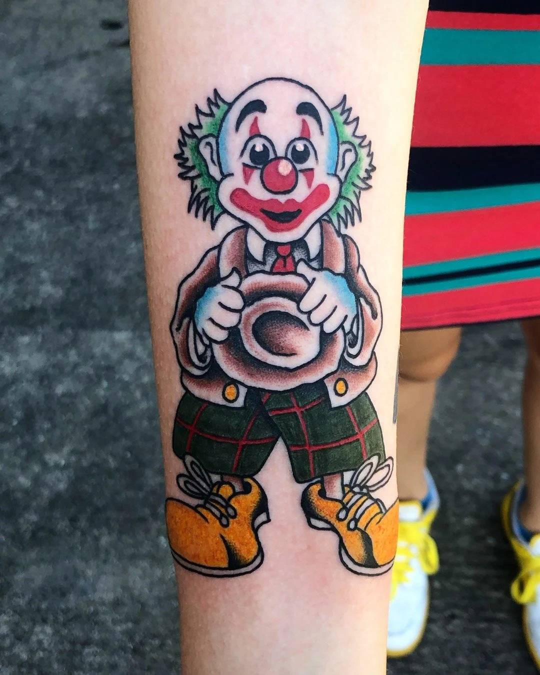 @blake_does_tattoos ain't clowning around!

Visit our site, send us an email, call the shop, or walk on in to book with Blake!

#TimelessTattoo #AtlantaTattoo #Tattoo #ClownTattoo #ColorTattoo #Clown