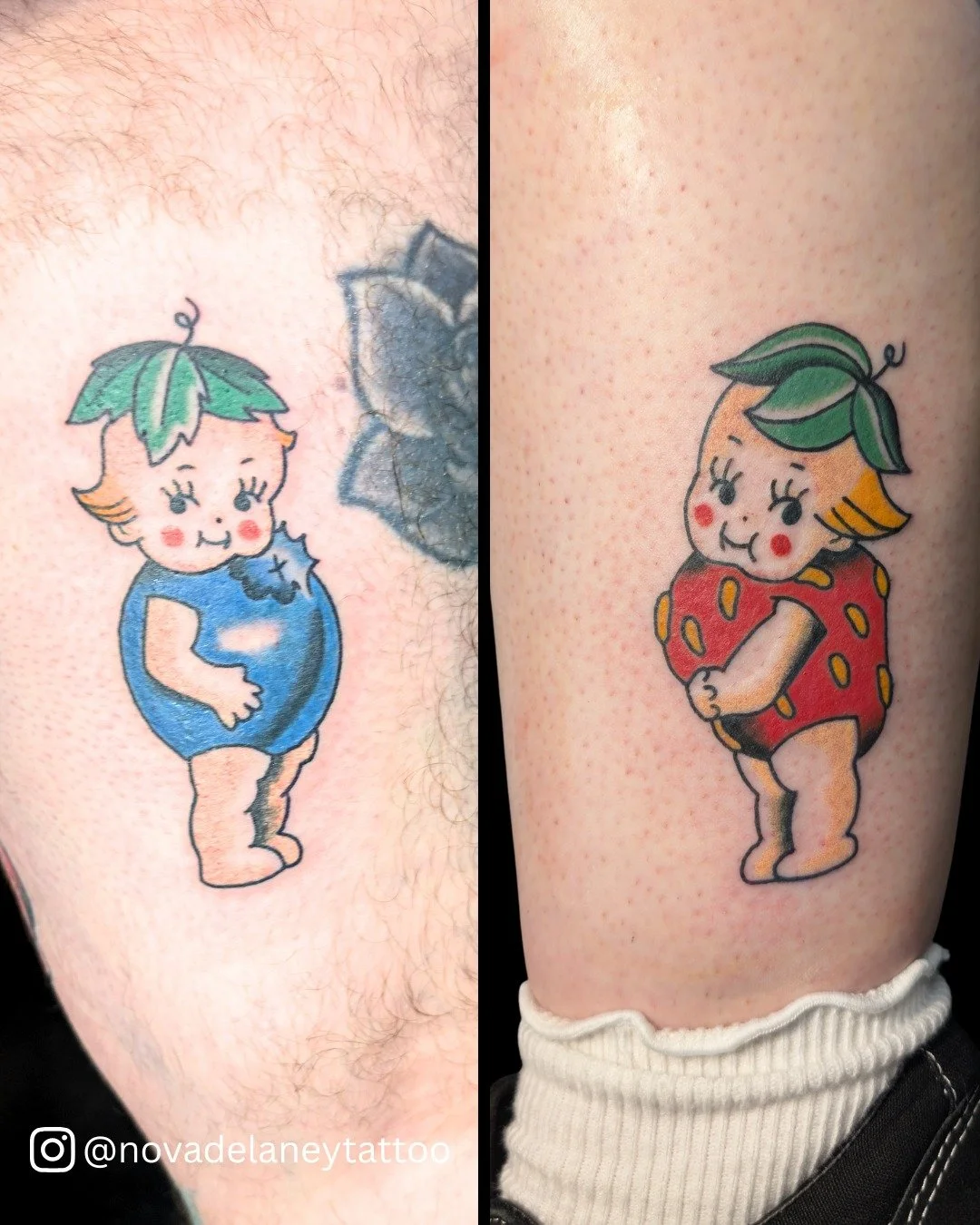 How kewpie is this pair of cuties from @novadelaneytattoo ?

Grab a spot on Nova's books through the link in our bio or on our website. Or walk in 7 days a week!

#TimelessTattoo #AtlantaTattoo #KewpieDoll #KewpieTattoo #StrawberryKewpie #BlueberryKe