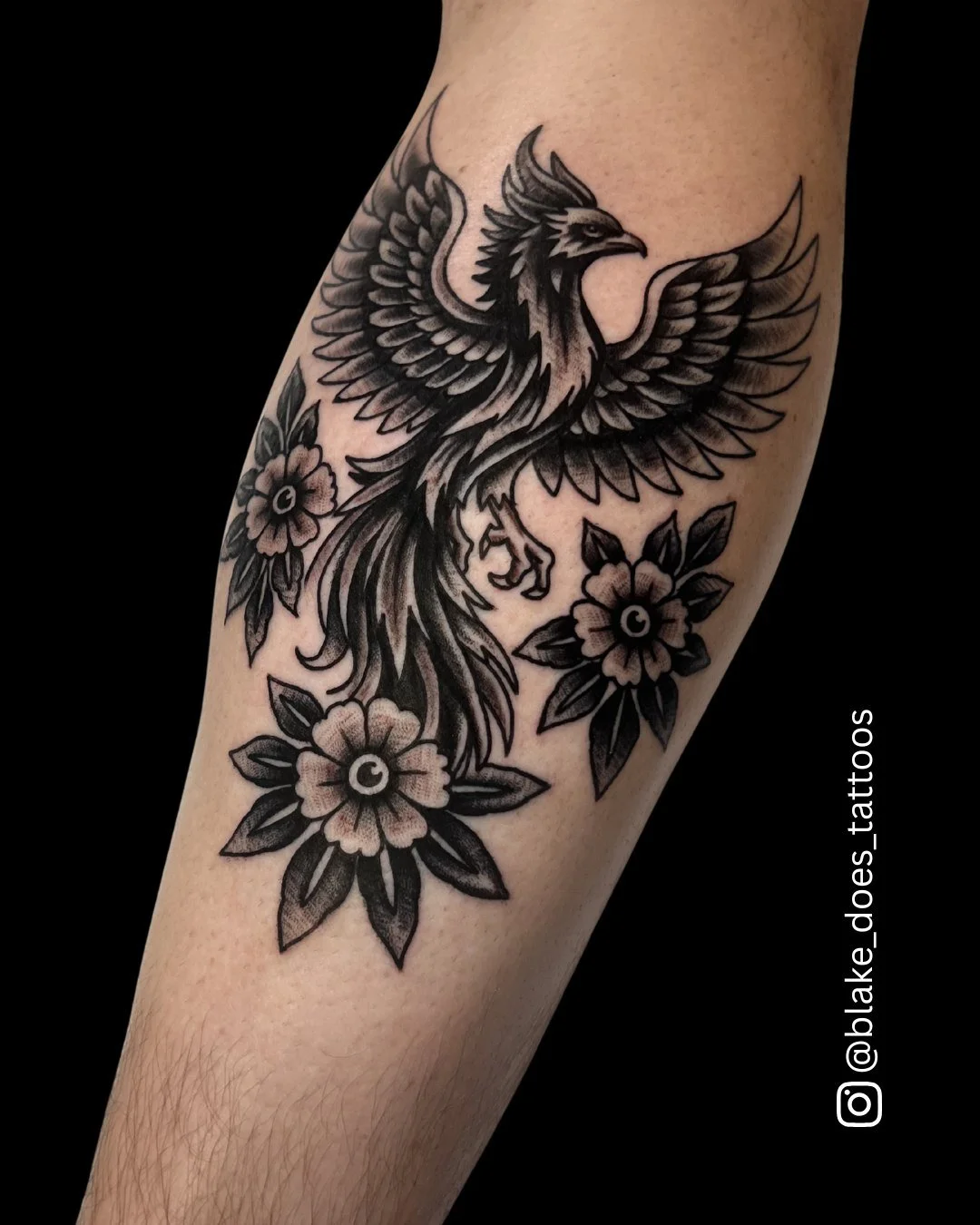 Forever rising from the ashes, this blackwork phoenix by @blake_does_tattoos  has us focused on resurgence.

Set up your next appointment or consultation with Blake through the link in our bio.
Walk Ins Always Welcome

#TimelessTattooATL #AtlantaTatt