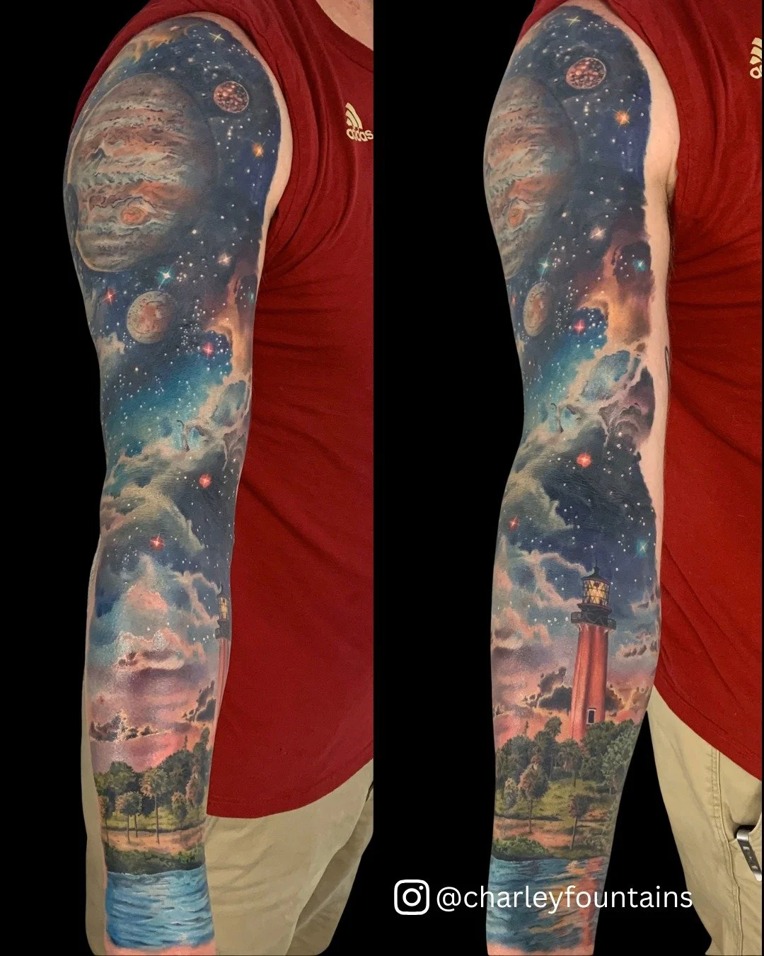 We're getting lost in space with @charleyfountains !

Carlos is available by appointment only. Check out our website for info on how to book your consultation today.

#TimelessTattooATL #AtlantaTattoo #SpaceTattoo #CustomTattoo #CustomTattooSleeve
