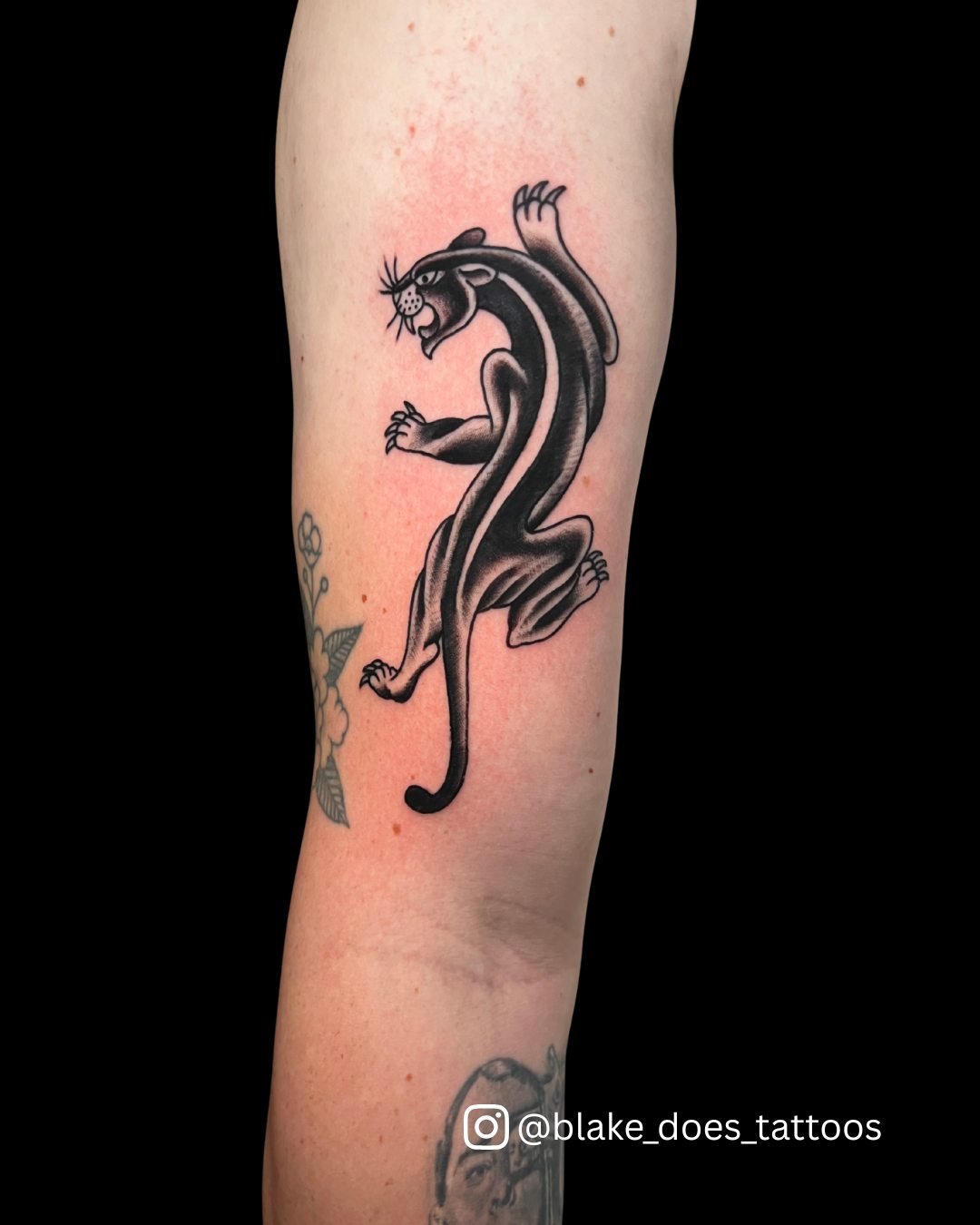 All the cool cats get panthers from @blake_does_tattoos 

Flash or custom, grab your spot on Blake's books by calling, emailing, or using the link on our website today!
Walk Ins Always Welcome

#TimelessTattooATL #AtlantaTattoo #PantherTattoo #TradPa