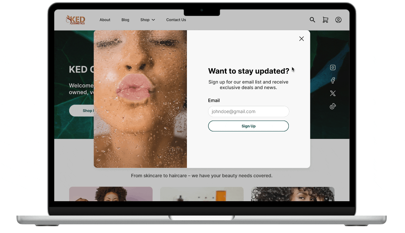 Aligning aesthetics with Ethos to Revitalize Digital Presence- Ked Cosmetics