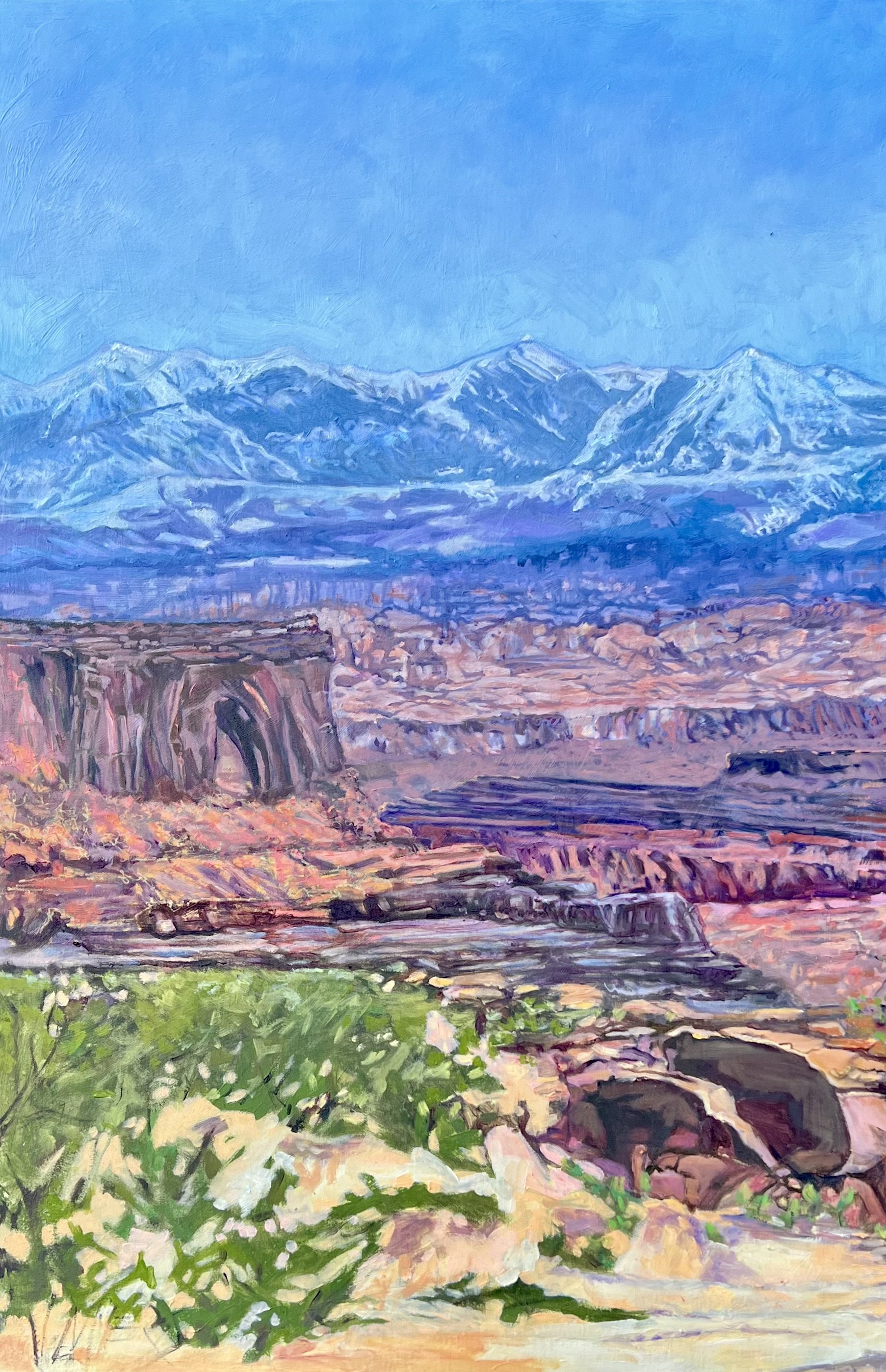 'Canyonlands I' 2025, oil on canvas 
24" x 36".