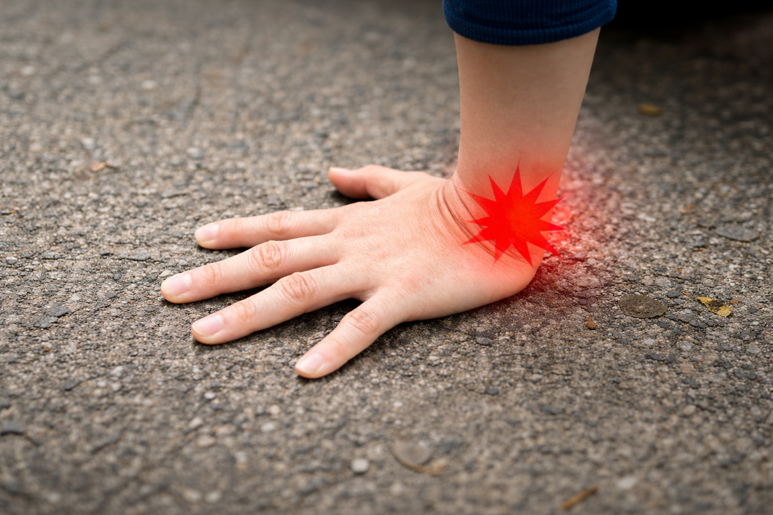 Dolor en la muñeca tras caída con apoyo de la mano, lesión ligamentaria que requiere valoración por especialista en cirugía de mano.