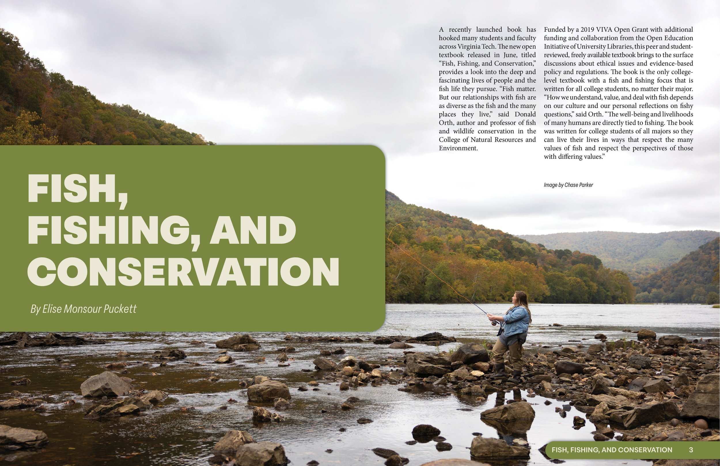 Fish, Fishing, and Conservation - Magazine Spread