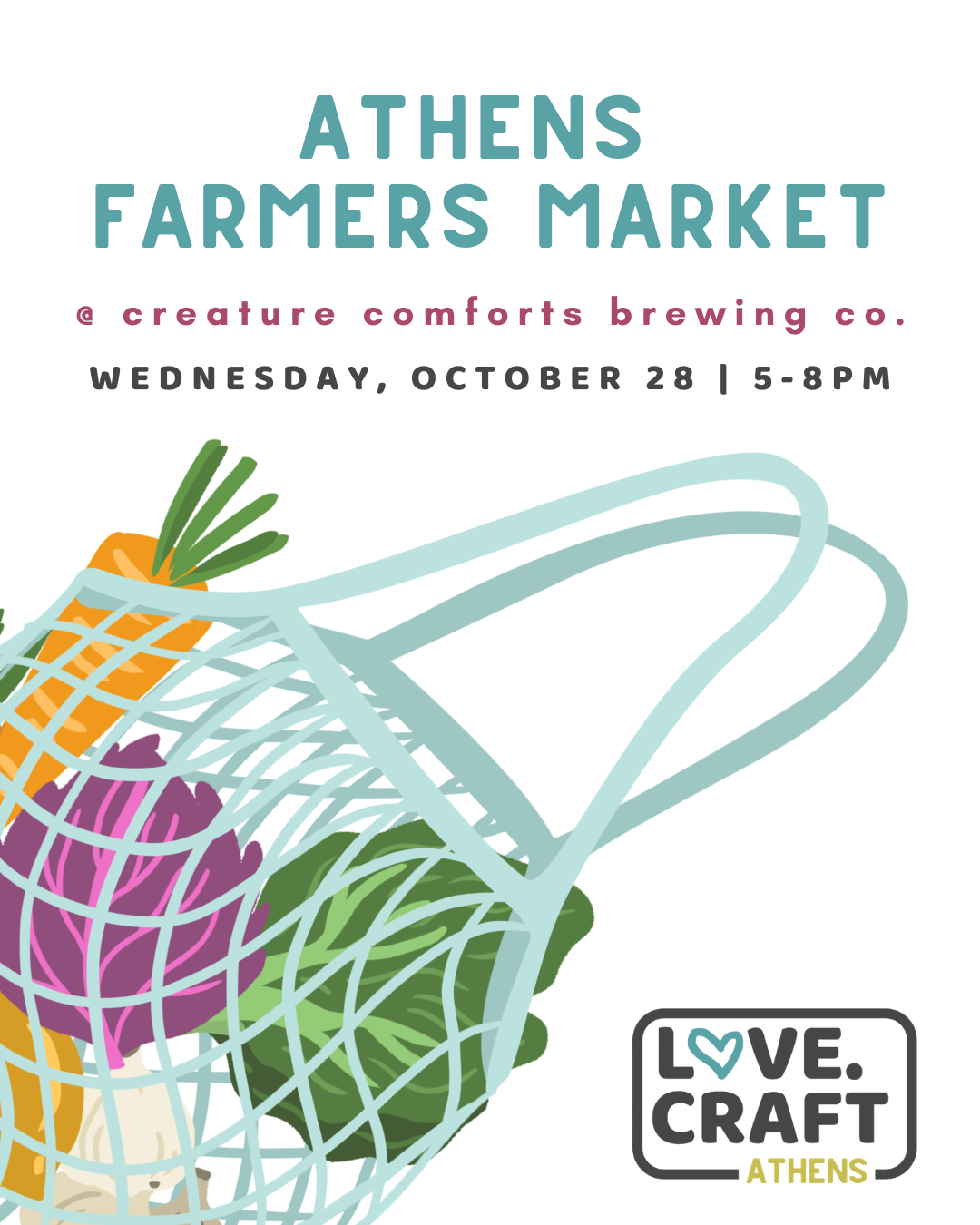 Athens Farmers Market @ Creature Comforts 