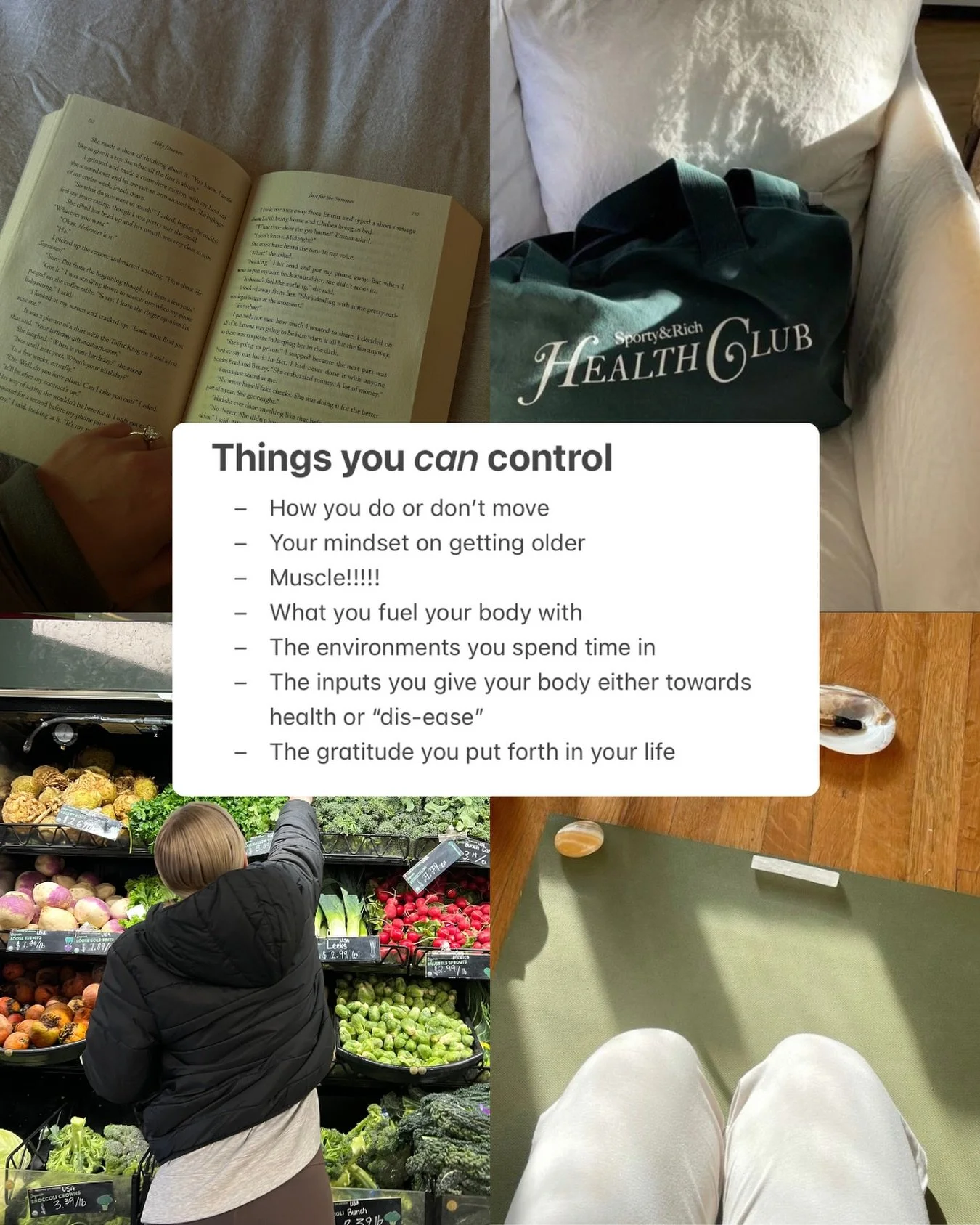 Say it with me: &ldquo;the decisions I choose to make now are like little votes for my future self&rsquo;s capability, vitality, and ease 📈✨&rdquo; 

Focus on what&rsquo;s YOURS to steer 💚