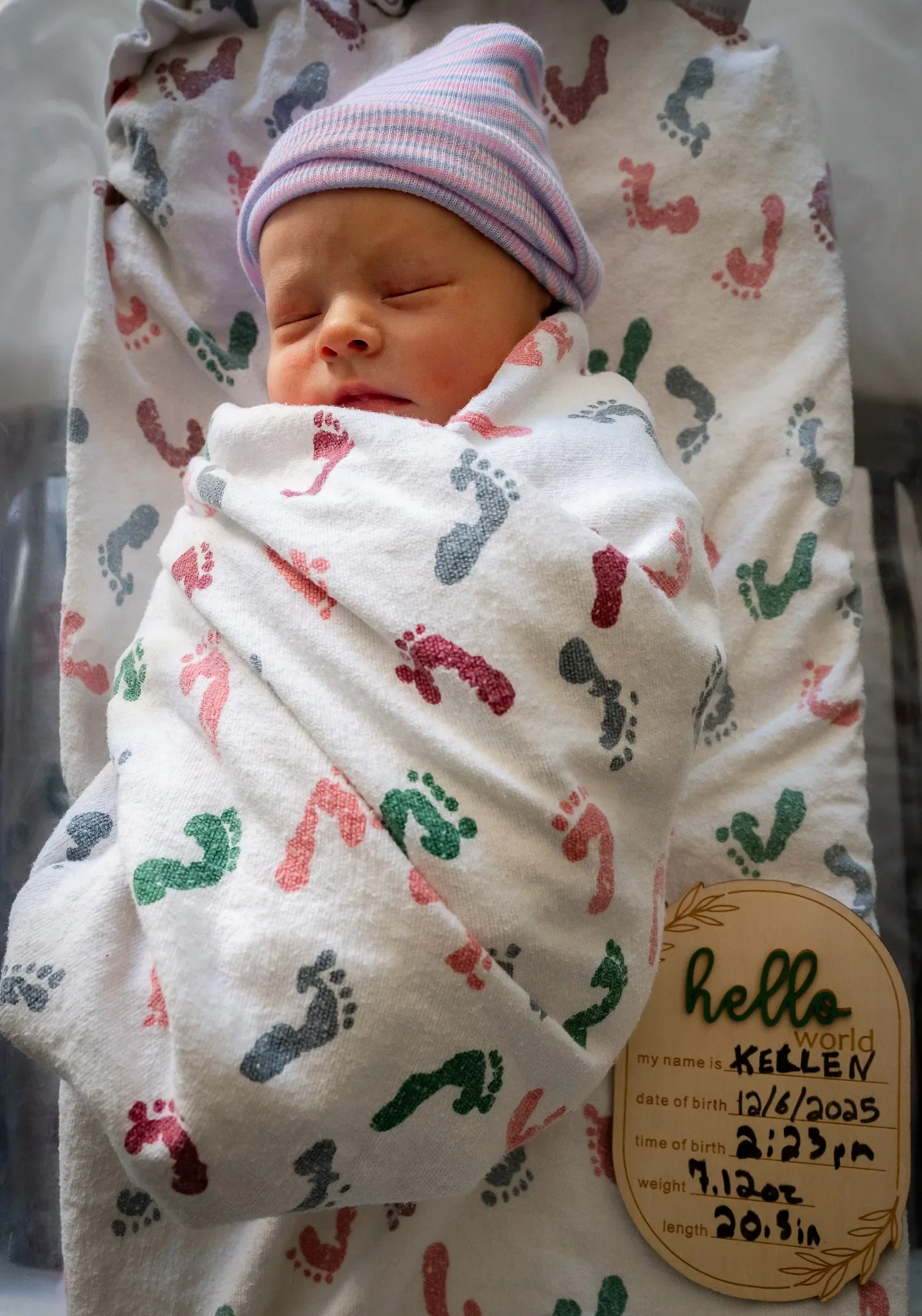 A portrait of our newborn son Kellen Kost born at Rose Hospital in Denver, Colorado on December 6, 2025. Ryan Kost Photography
