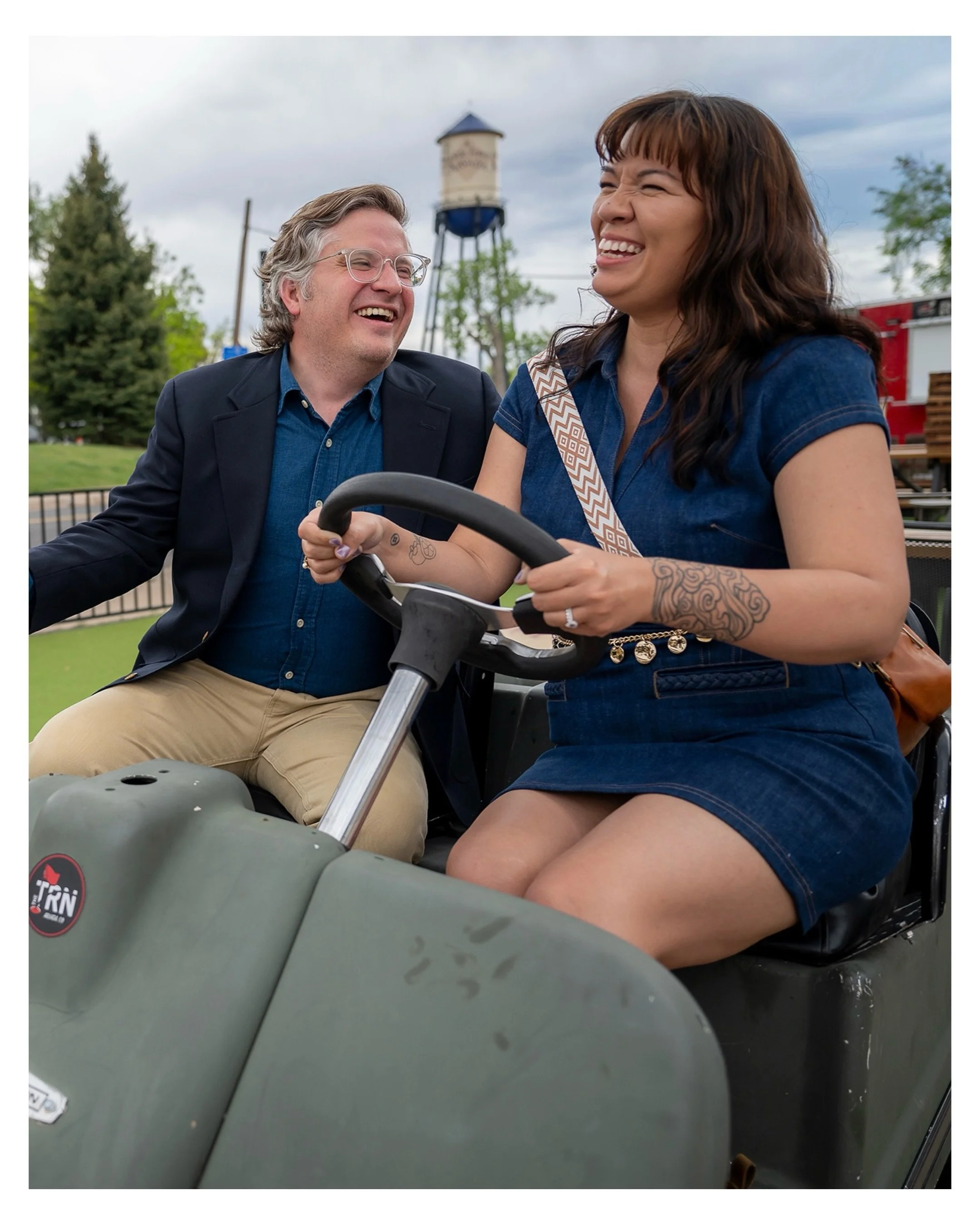 Celebrating Stephan and Rebecca new marriage.

They got married just awhile back but a death in the family changed plans and they never got to celebrate and have photos. So Stephan asked if I could join them in Olde Tow Arvada where they had their fi