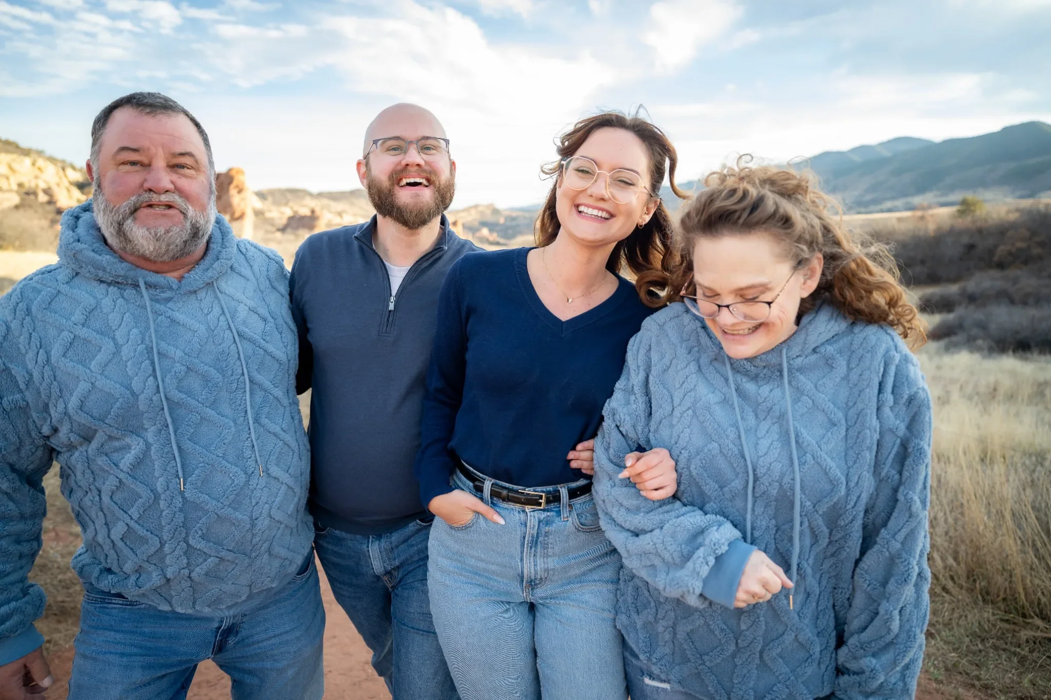 Joyful, natural denver outdoor family portrait photography at South Valley Park in Littleton, Colorado. Ryan Kost Photography.