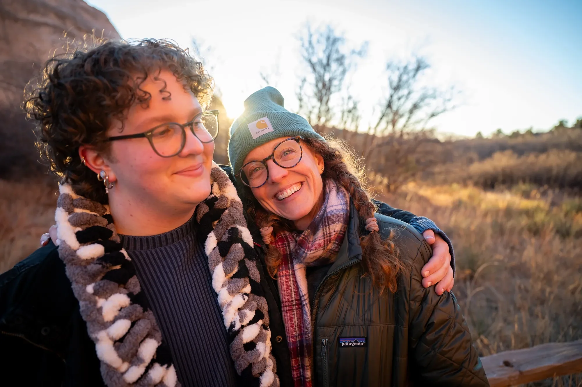 Mom and son loving natural portrait at Garden of the Gods in Colorado Springs captured by Ryan Kost Photography