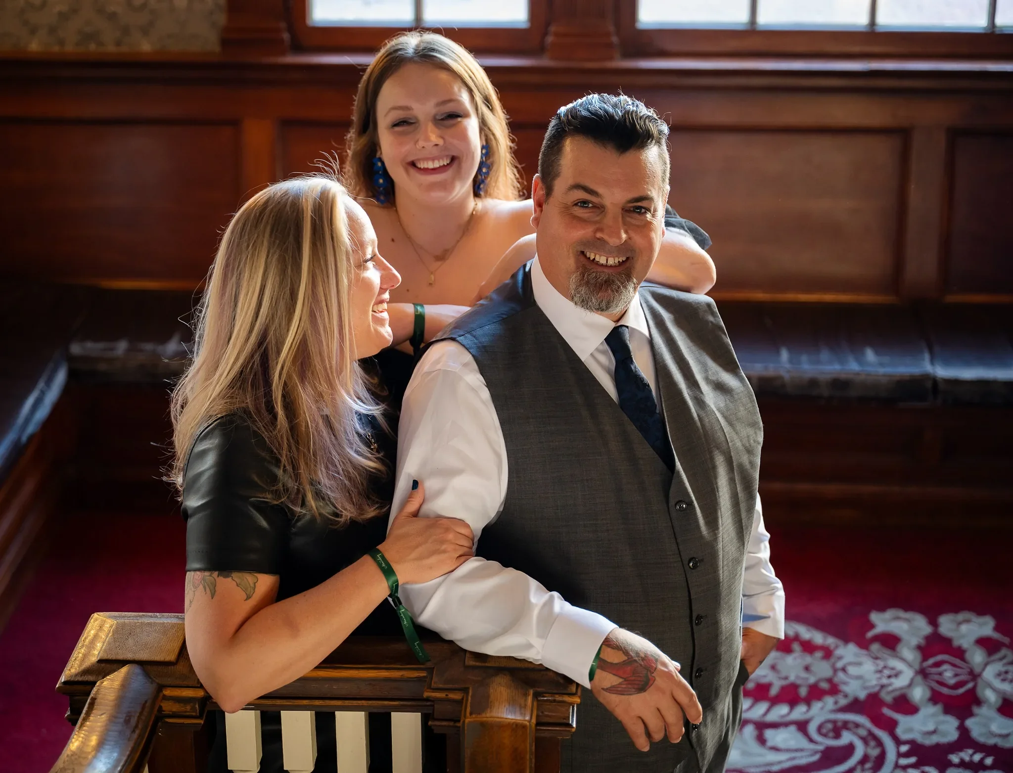 Natural family portrait at the historic Stanley Hotel in Estes, Park Colorado captured by Ryan Kost Photography.