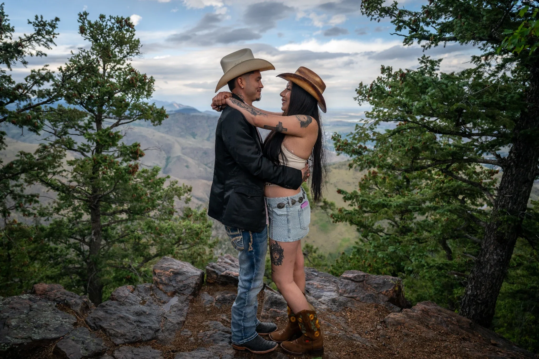 Lookout Mountain Golden, Colorado Surprise Proposal Engagement Photography. Ryan Kost Photo.webp