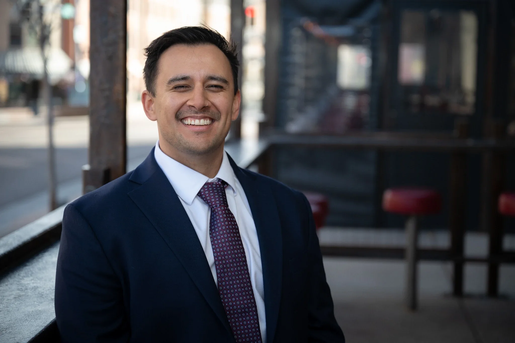 Natural, relaxed professional headshot portrait photography in downtown Golden, Colorado. 