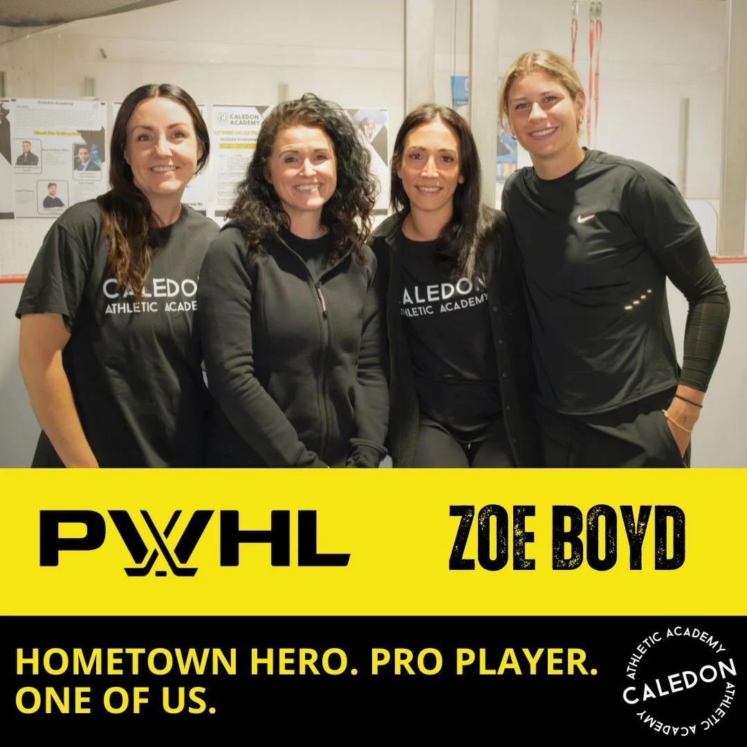 Pro in the Building!
PWHL's Zoe Boyd is back home and putting in work at our facility. 
We&rsquo;re incredibly grateful and proud to have Caledon's own, training here in her off-season at Caledon Athletic Academy. 

Having a local pro in our gym &mda