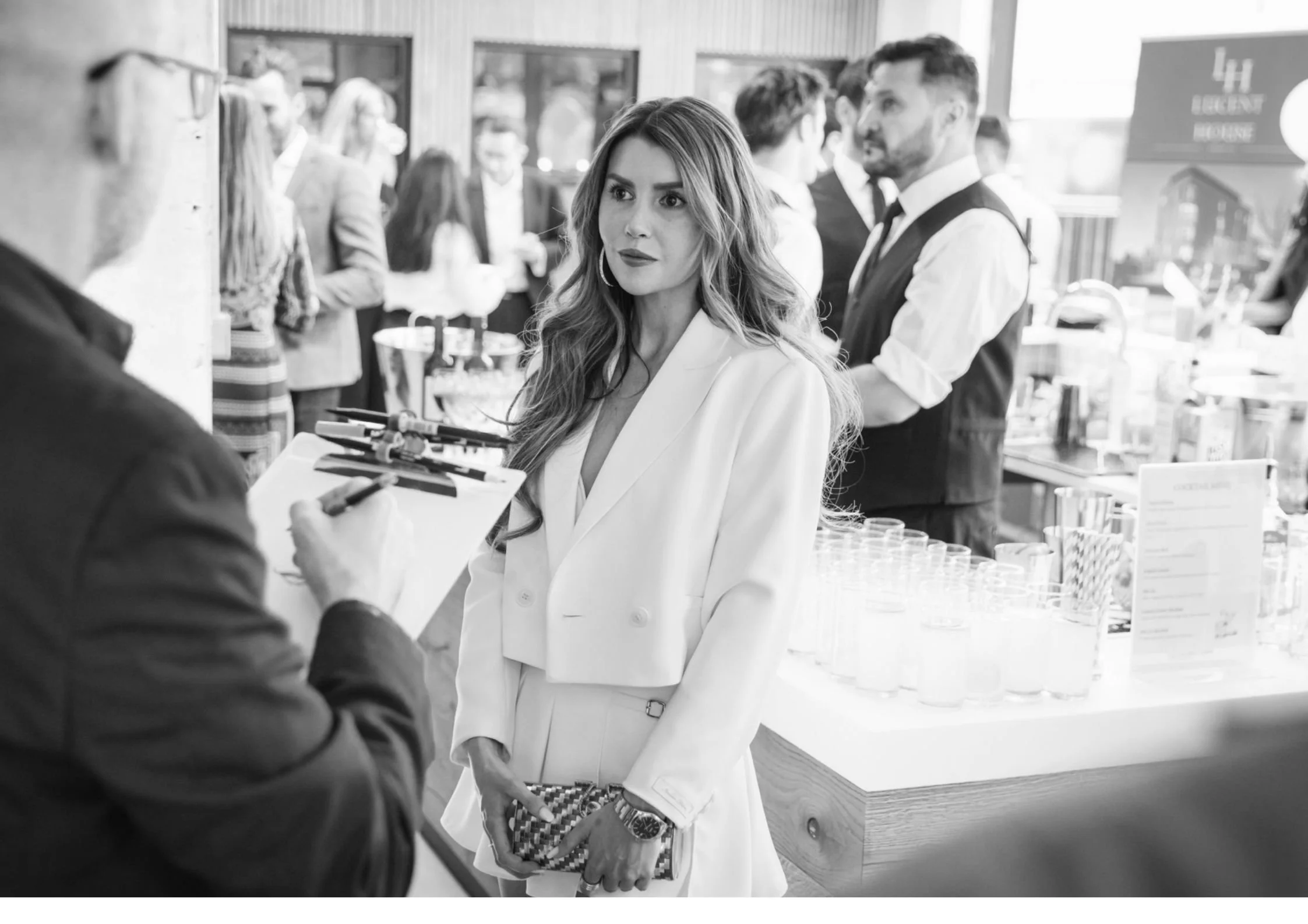 London, July 2023 - 

at Goldrose Sharpe’s red-carpet Launch Event for their Lucent House development. 