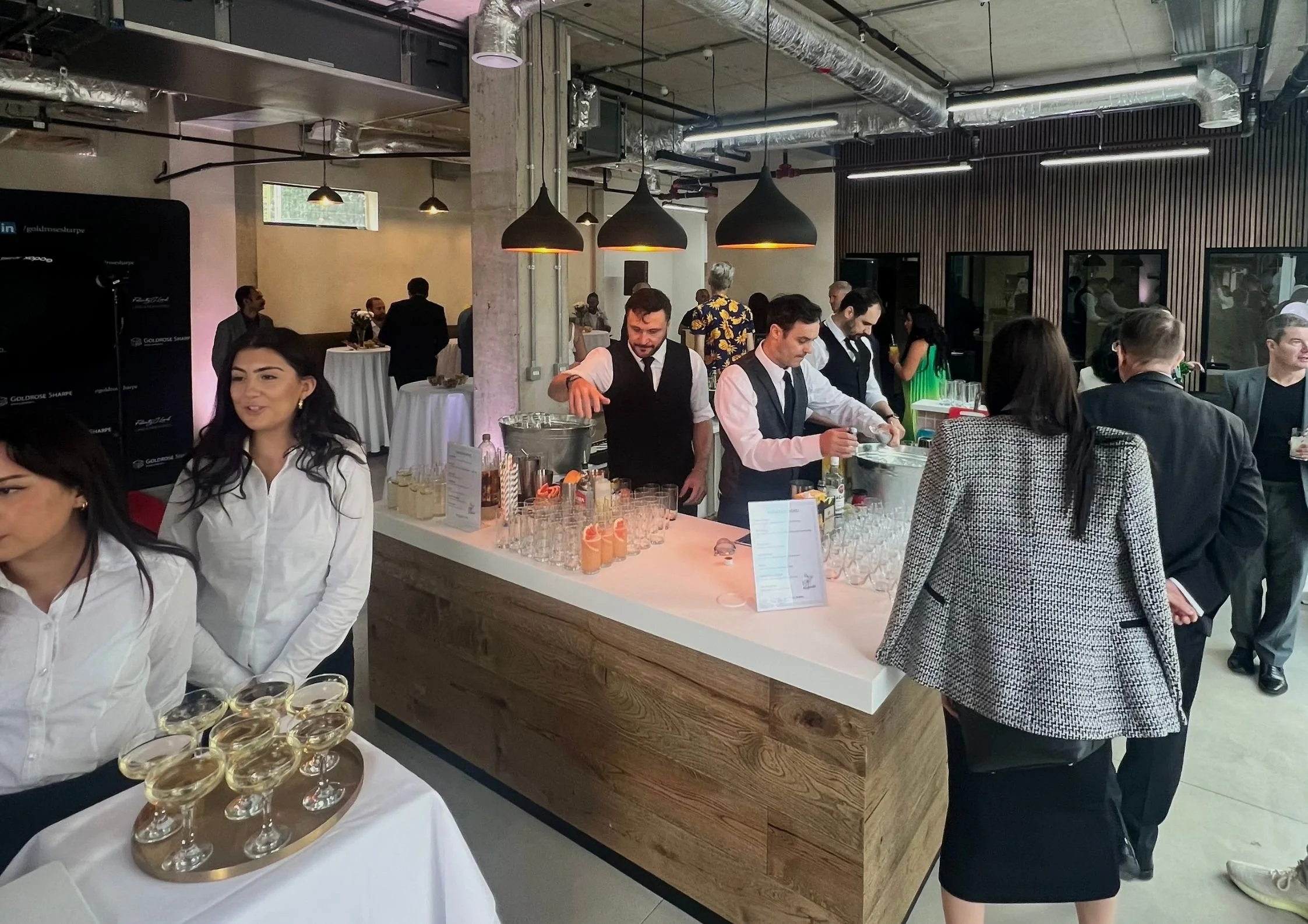 London, July 2023 - 

at Goldrose Sharpe’s red-carpet Launch Event for their Lucent House development. 