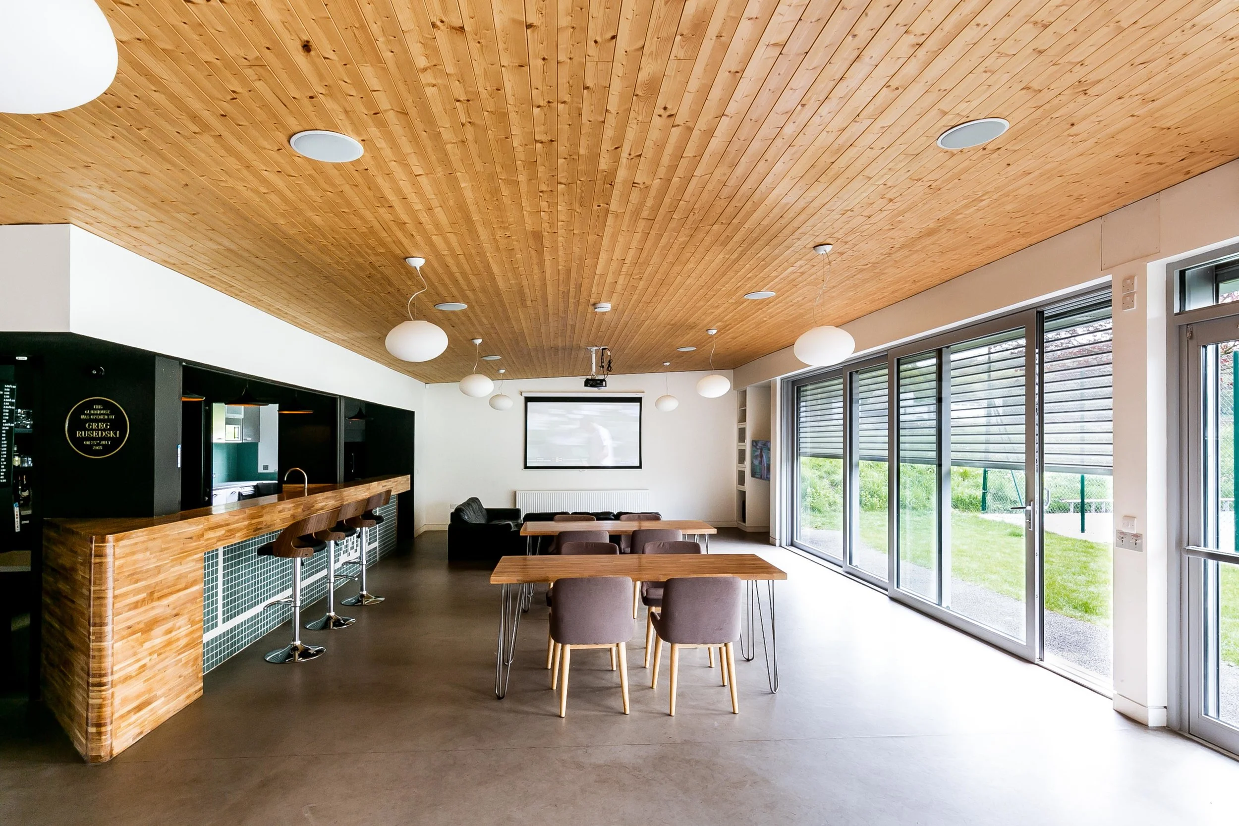 David Money Architects Dulwich Tennis Clubhouse interior bar.jpg