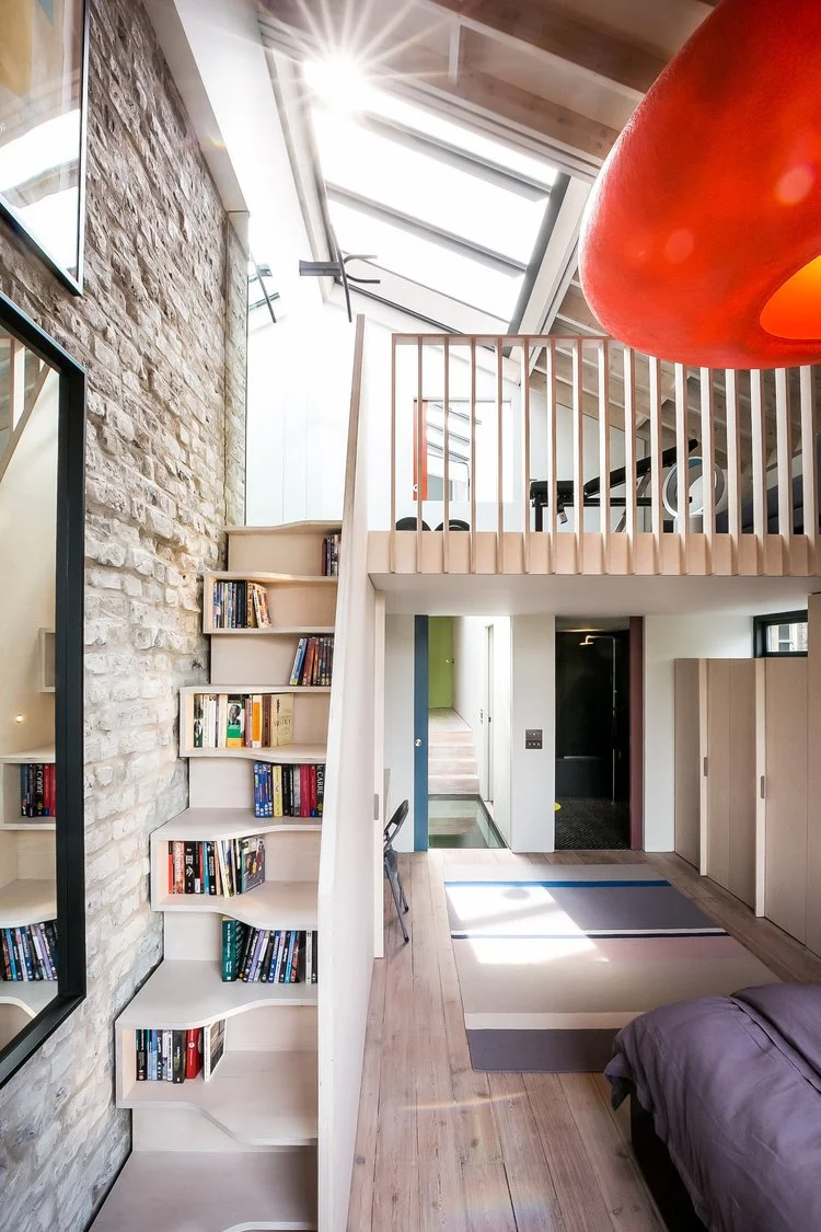 David Money Architects Camberwell Terrace Interior bedroom and balcony.jpeg