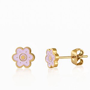 Flower Stud Earring Lilac gold.jpeg