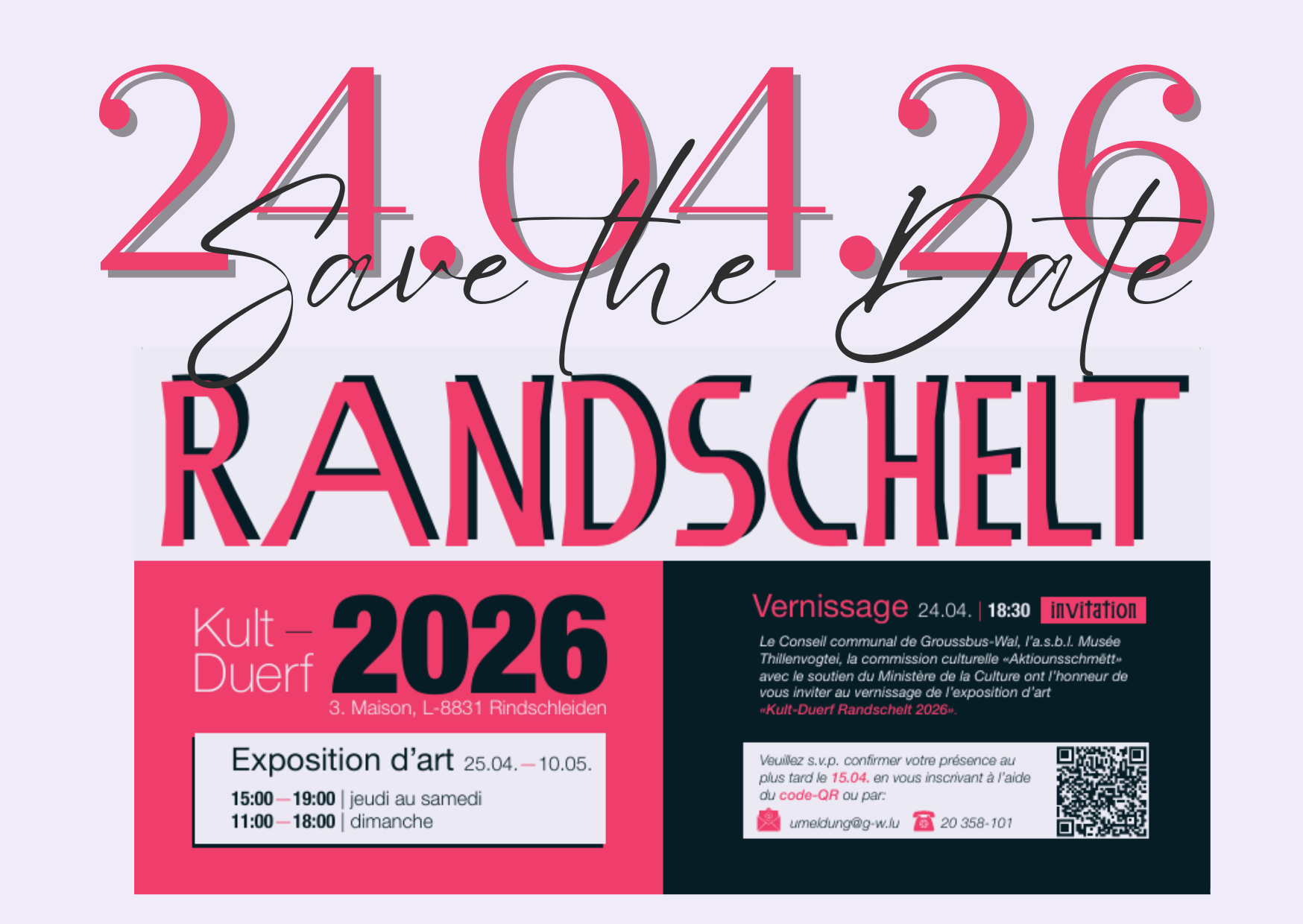 Save the Date Randschelt Kult Duerf