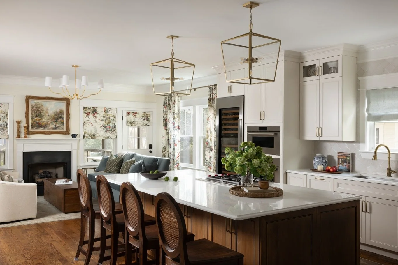 Another recent transformation!!

From the first meeting with this client, they expressed their major need for storage and entertaining space. We enlarged the island, spent months on cabinet design to max out cabinet space and turned the once dreaded 