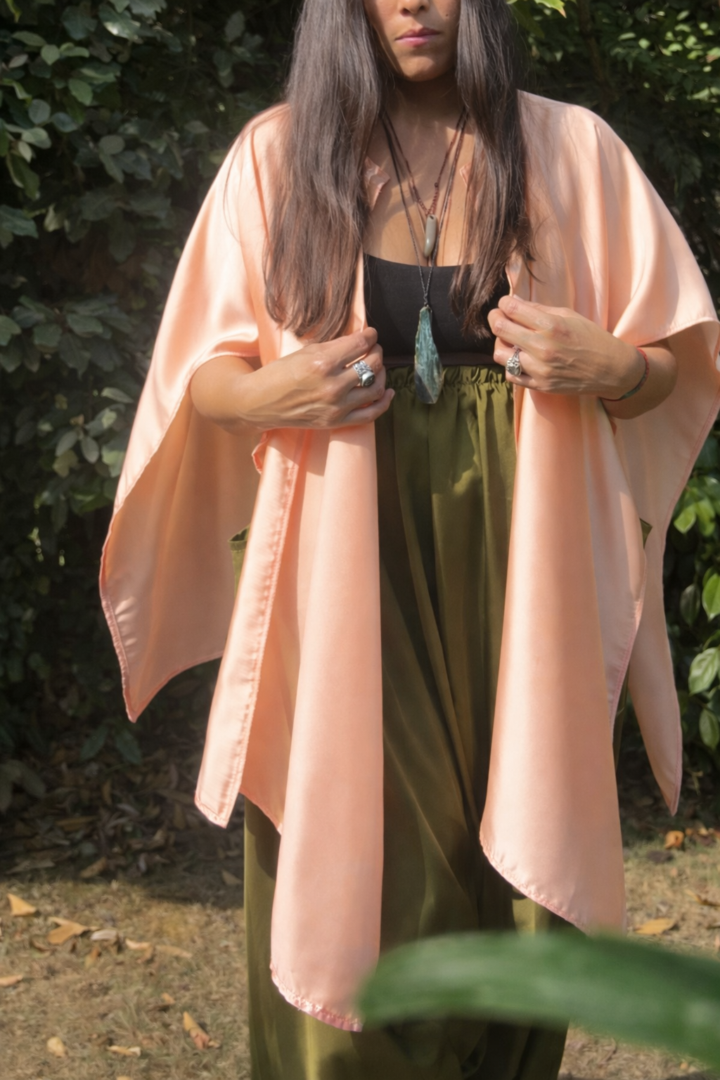 Ceremonial Shawl - Peach