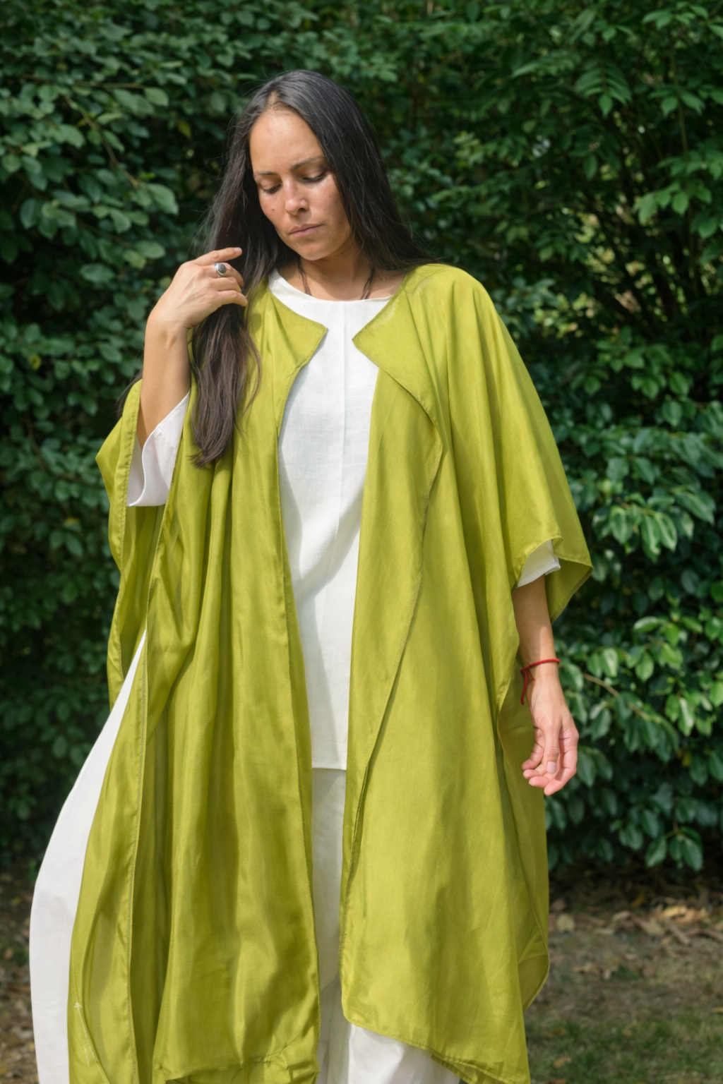 Ceremonial Shawl - Earth Green