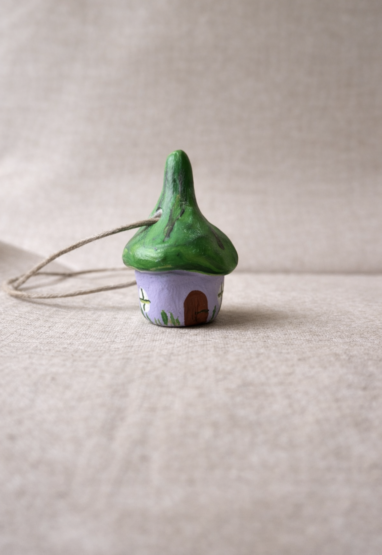 Purple Clay Fairy House