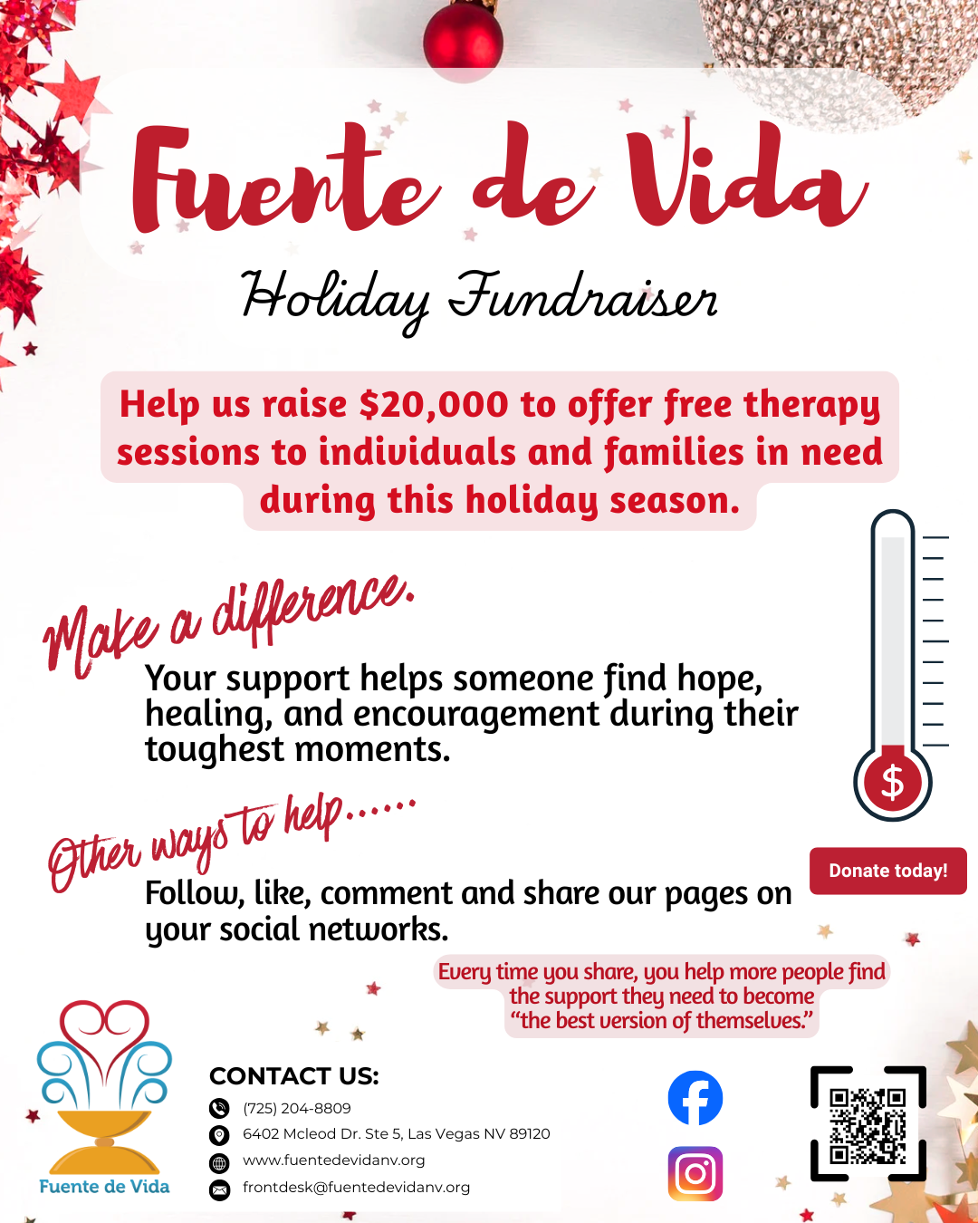 Holiday Healing Drive     &nbsp;