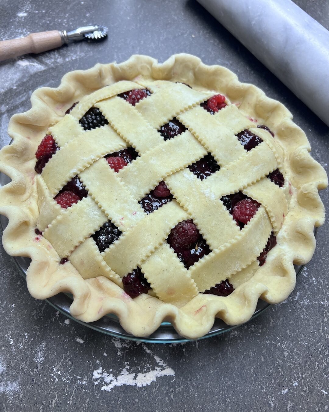 Pie makes any day better. #pie #berrypie #bakingfromtheheart