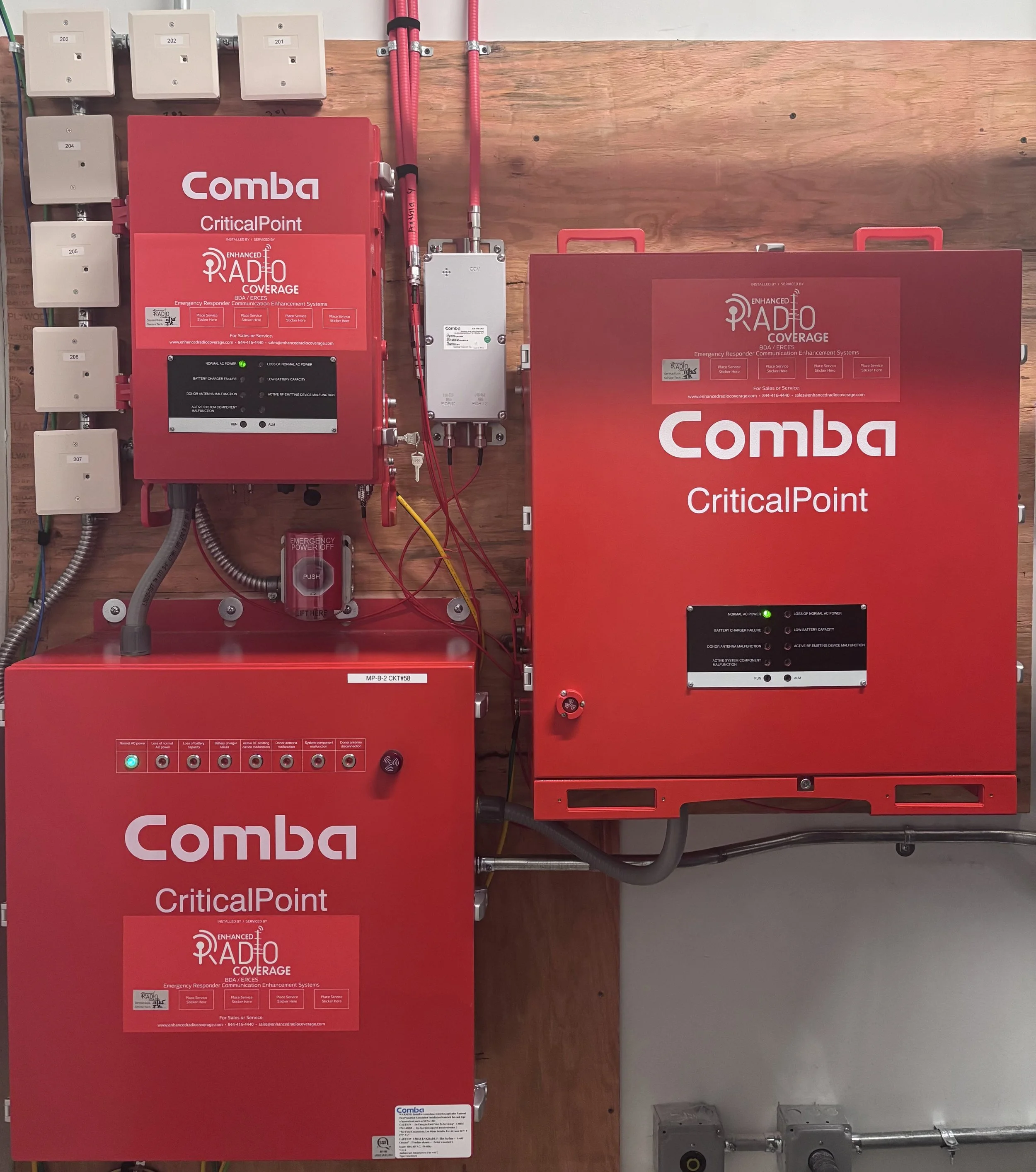 ERCES BDA System Installed by Enhanced Radio Coverage Comba UHF & 700/800MHz