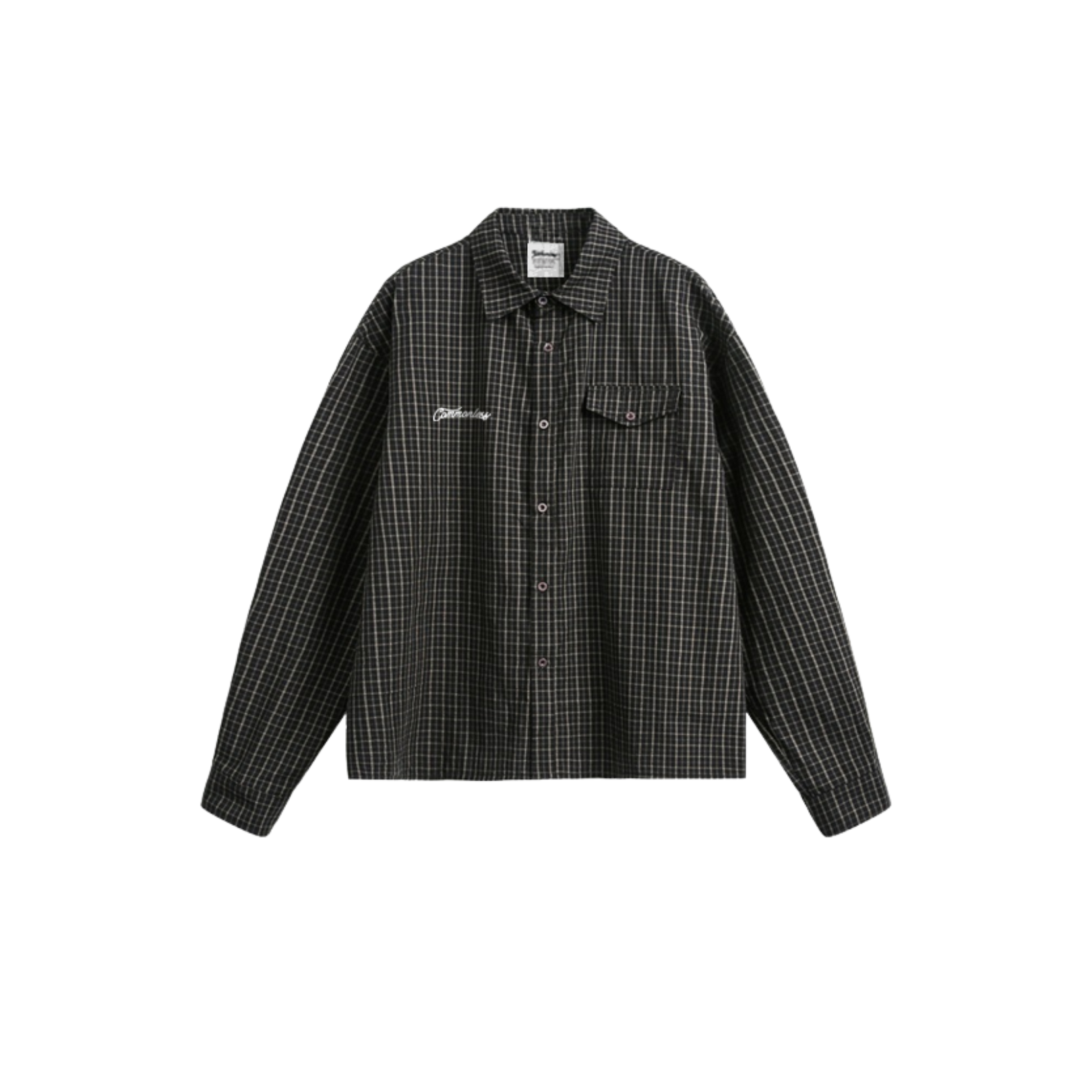 Black Plaid Shirt