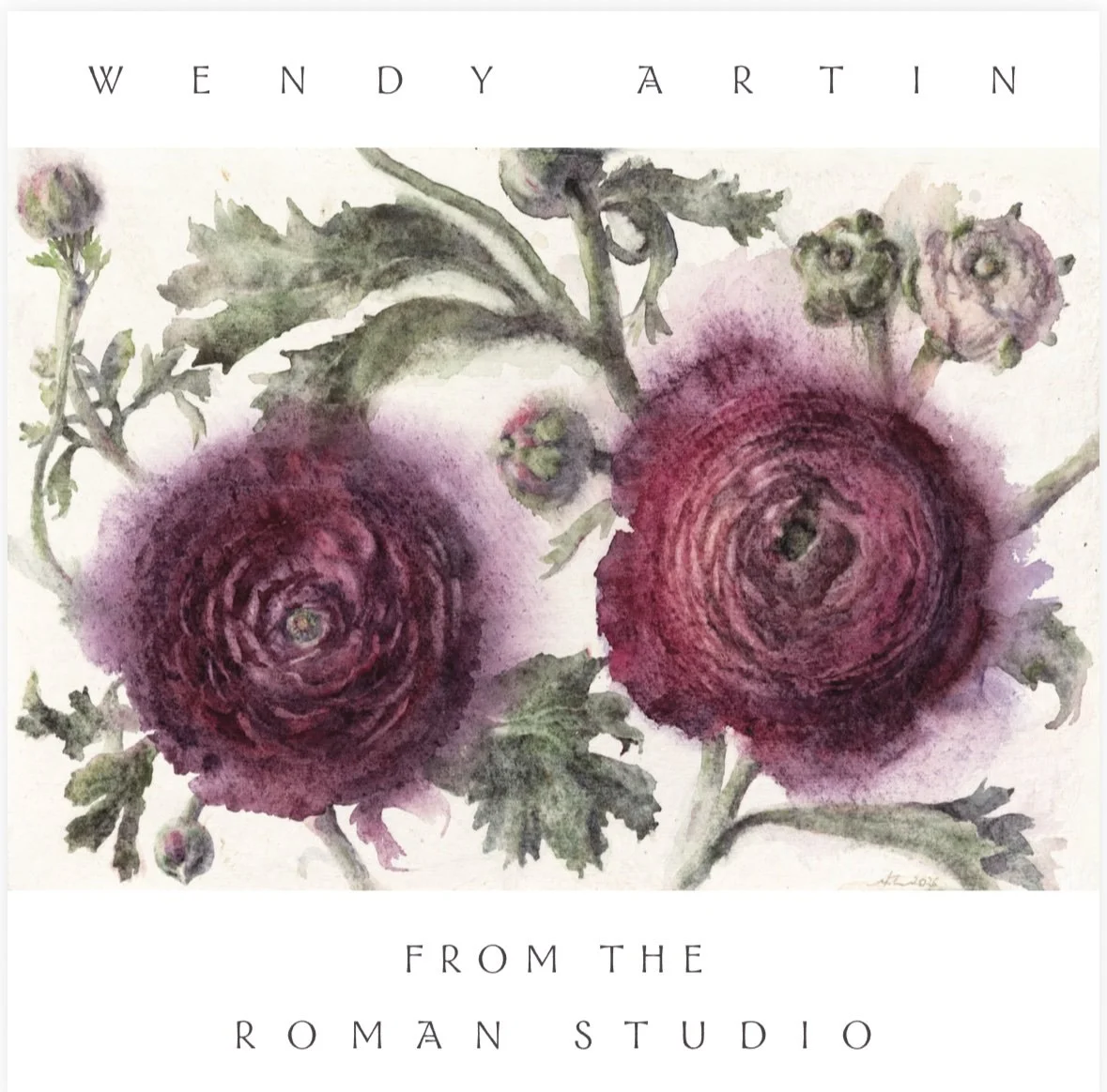 Wendy Artin, From the Roman Studio 2026, catalogue cover, invitation, art exhibit