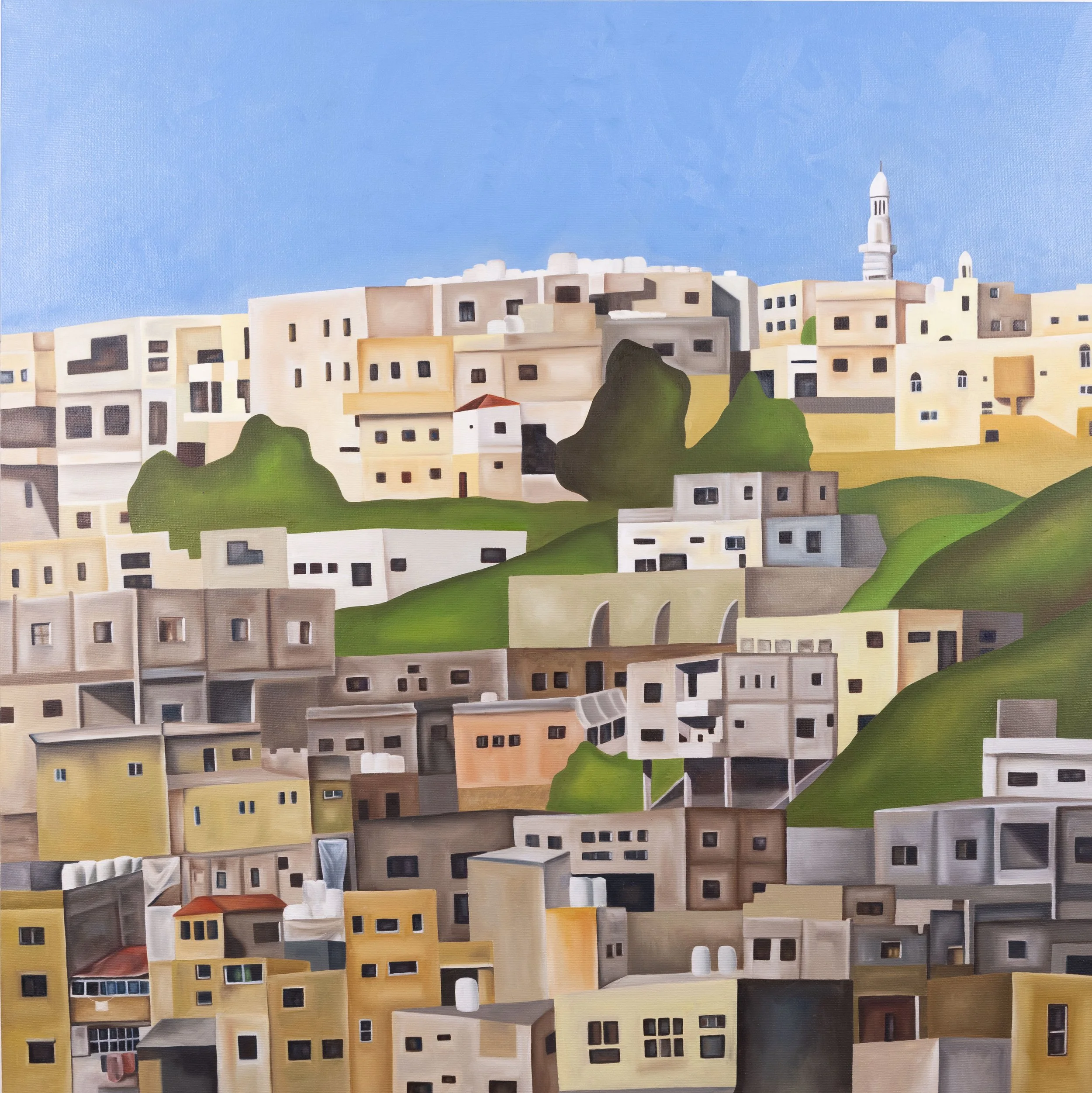 The city was always blue