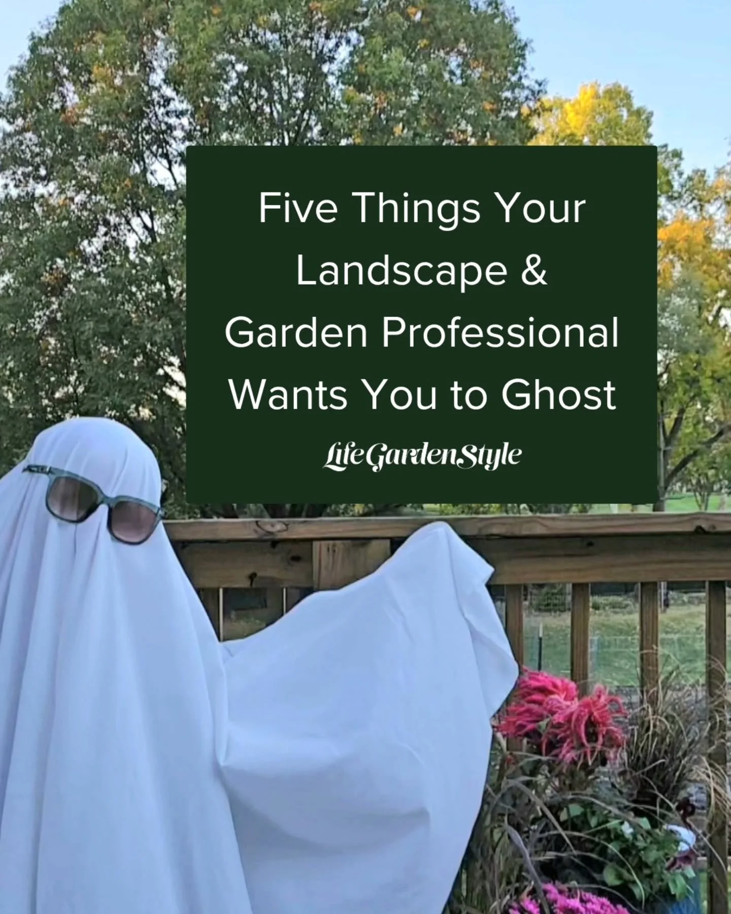 It doesn't have to be scary 👻 Let us help you navigate your garden &amp; landscape needs