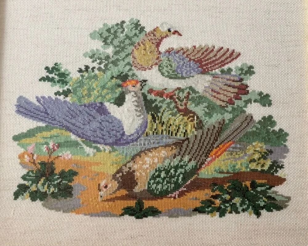Análisis Literario: Poesía - Bordado de pájaros de varios colores
