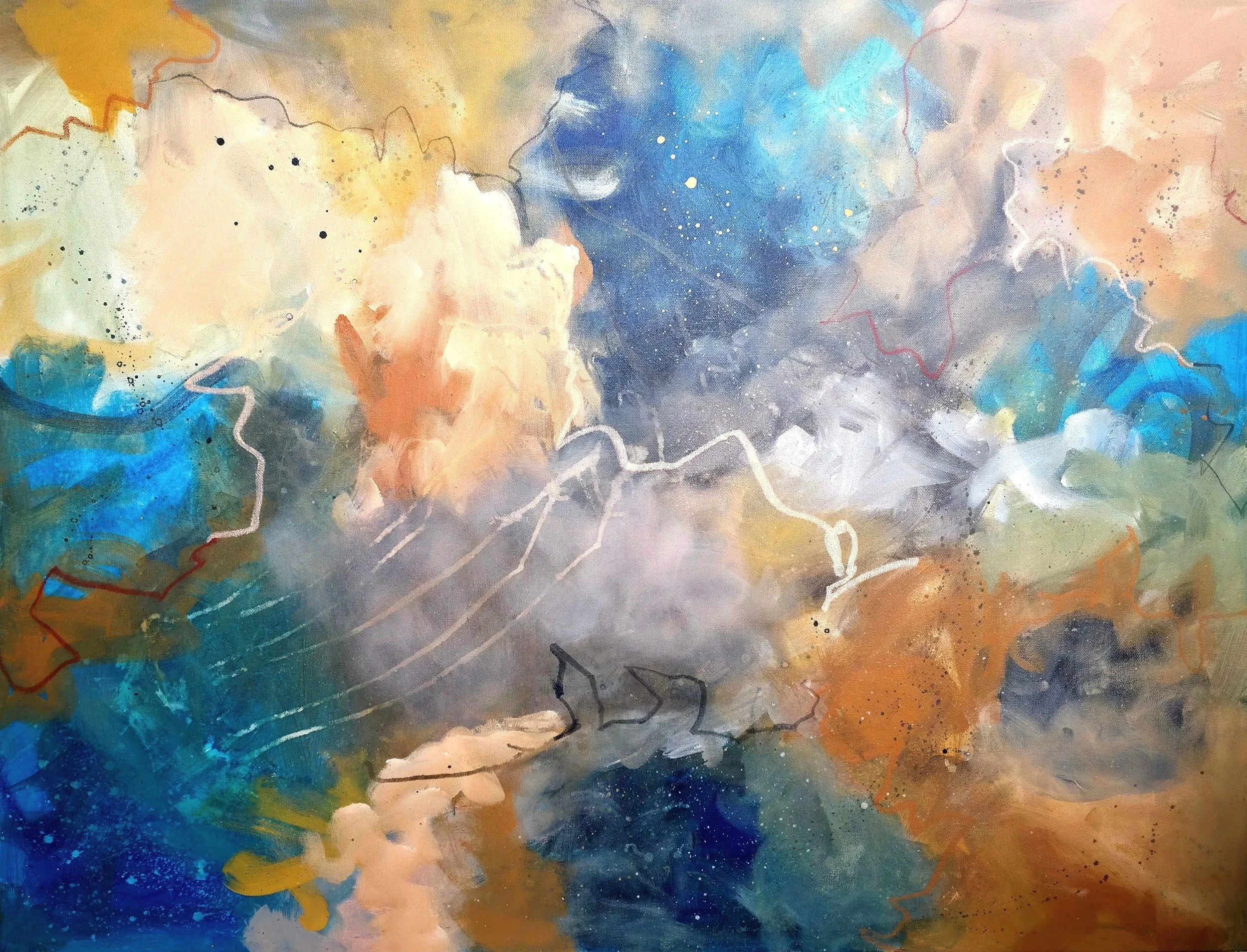 Suspended Origin, 36x48, $2,595