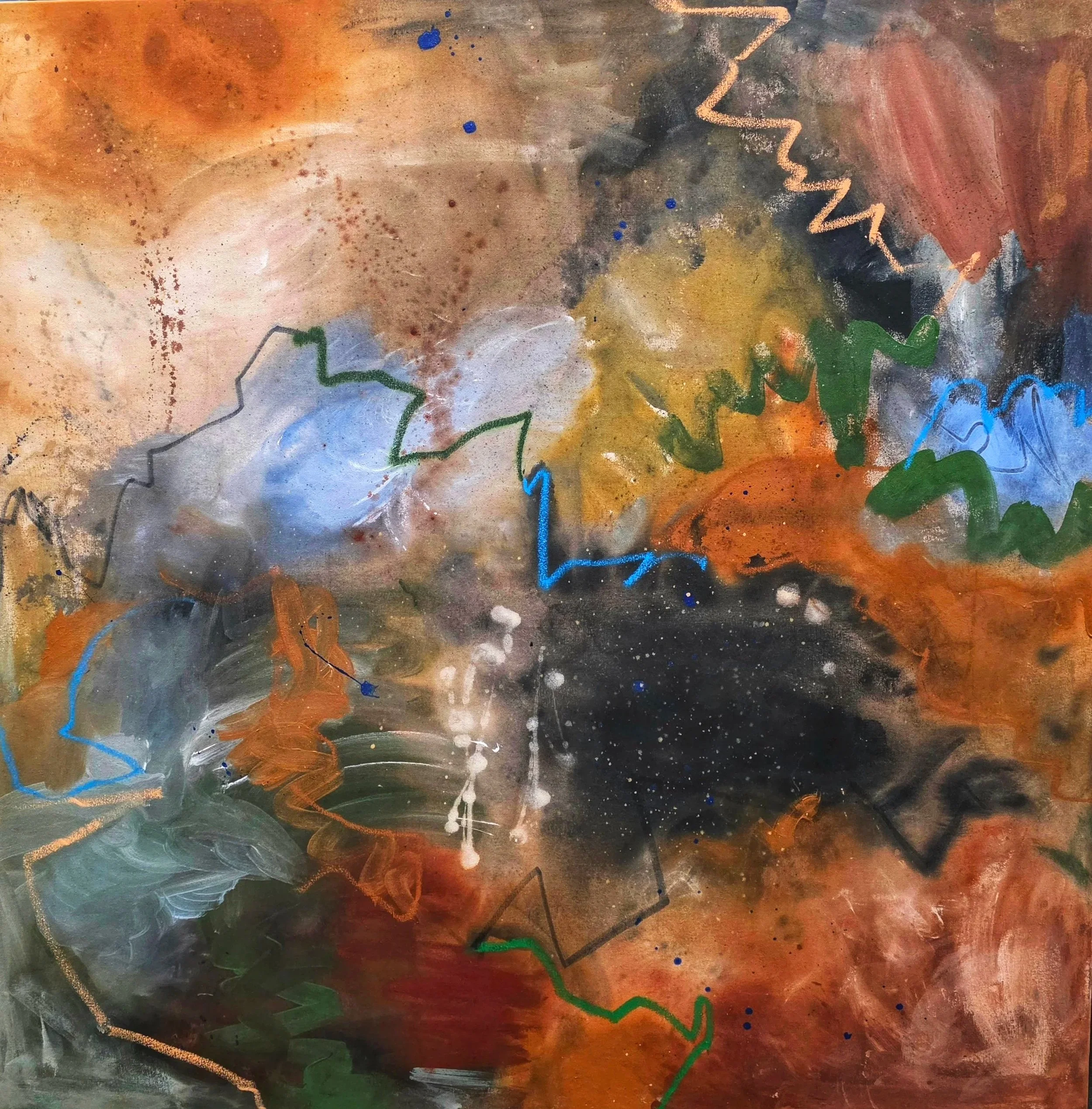Sienna Sky, 42x42, $2,650