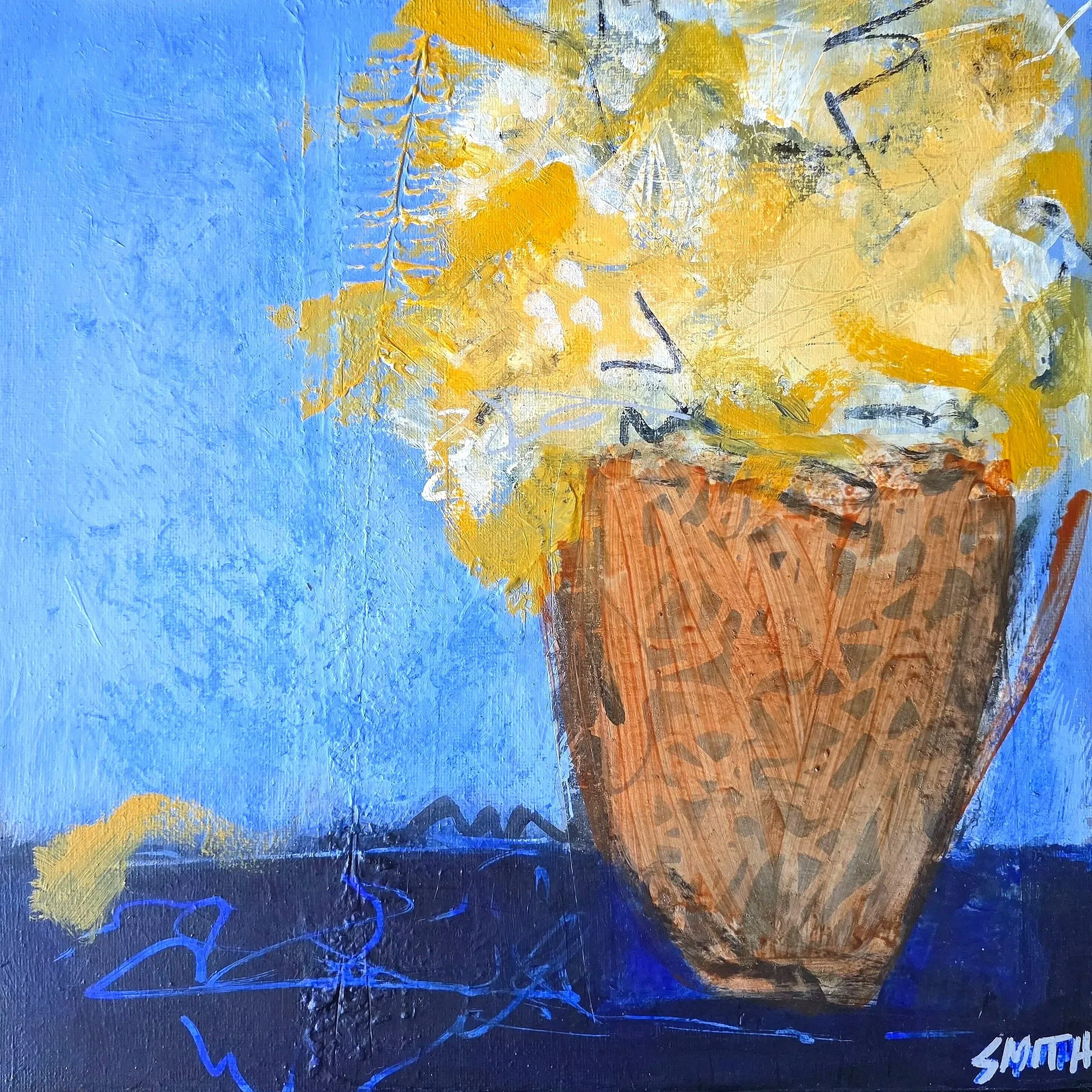 Abstract Flora 12'' x 12'' $250