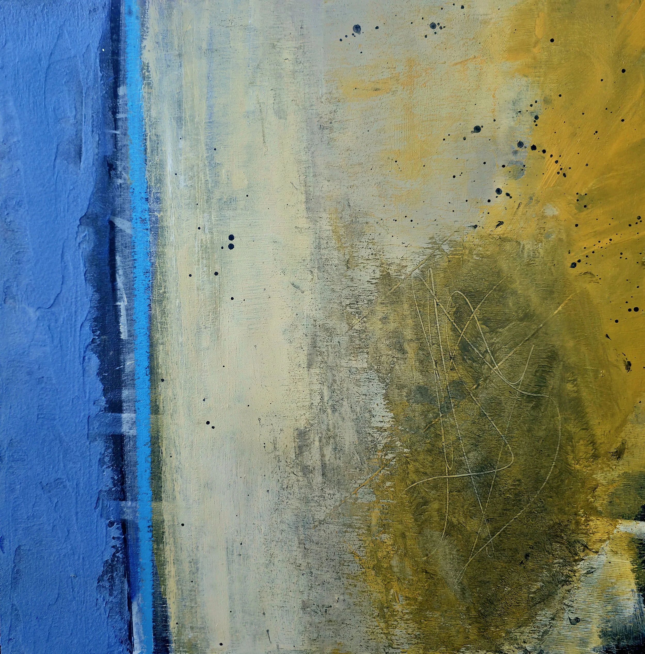 Ochre Shoreline, 16x16, $525
